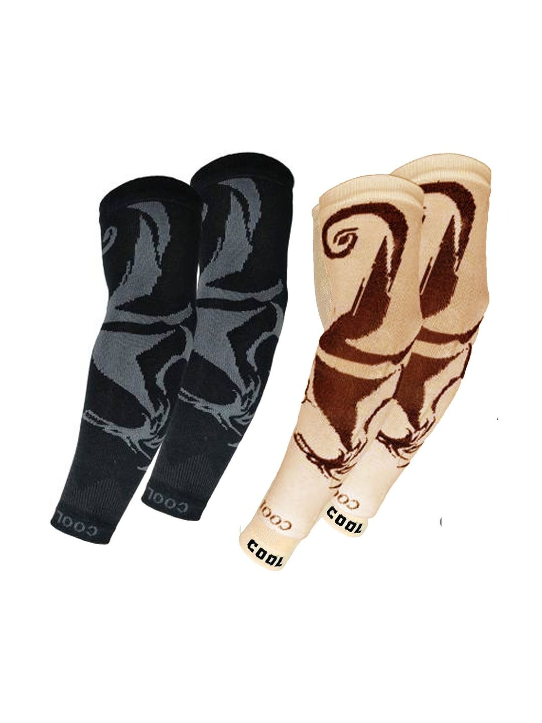 Navkar Crafts Men Patterned Fingerless Gloves