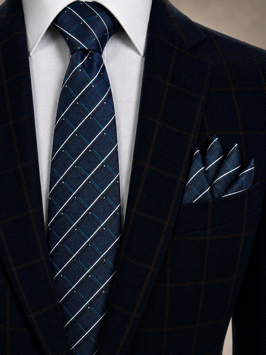 Cazzano Men Checked Broad Tie