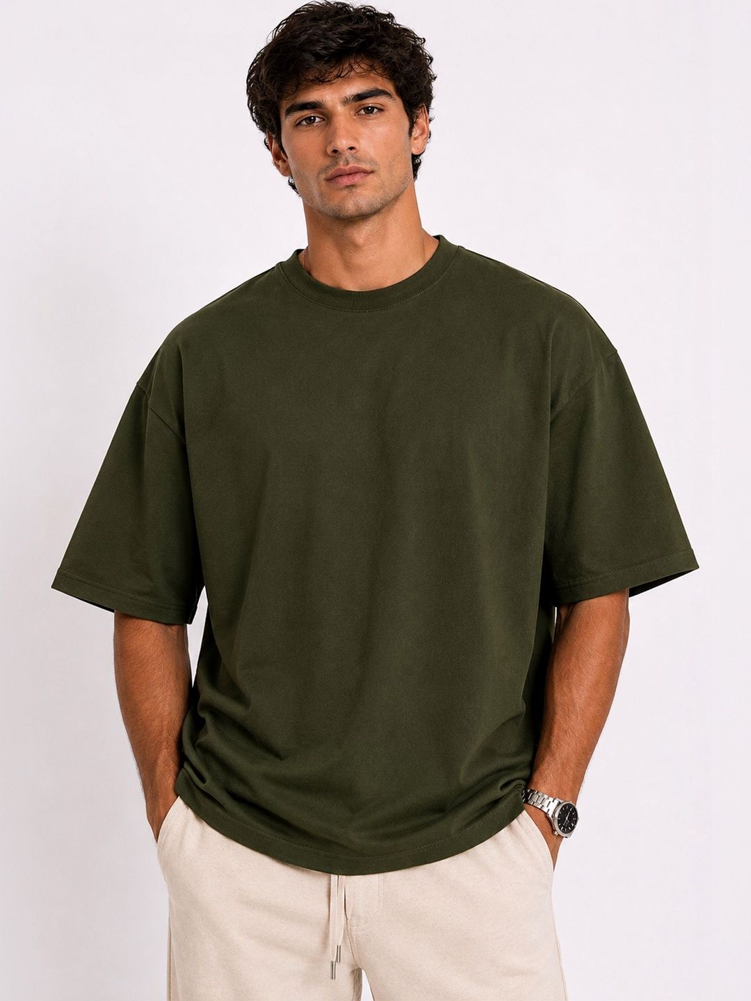 Moda Rapido Men Drop-Shoulder Sleeves T-shirt