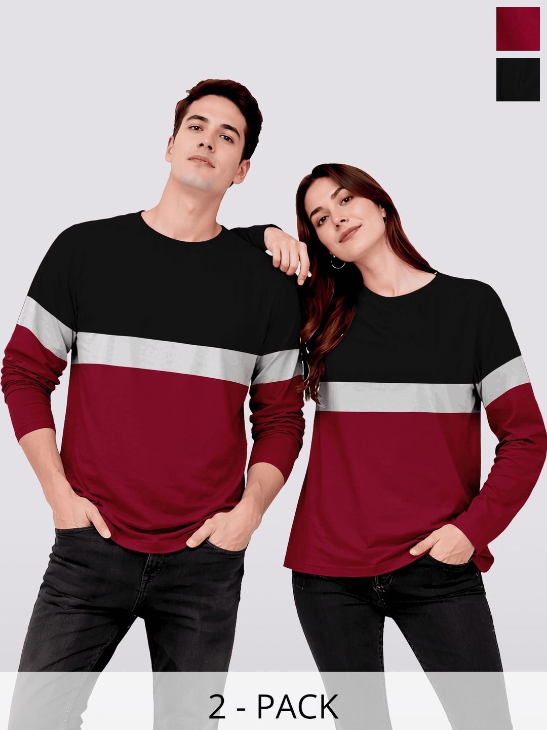 BAESD Unisex 2 Colourblocked Twistform T-shirt