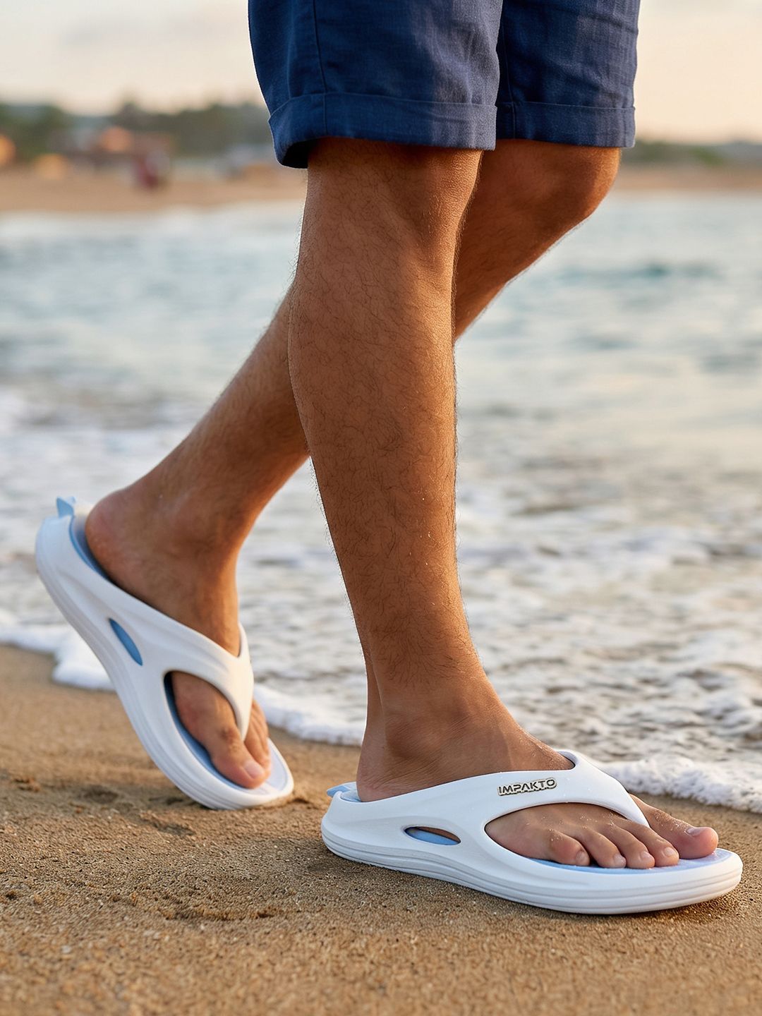 Impakto Orion Men Soft Cushioned Anti-Skid Bouncy Thong Flip Flop