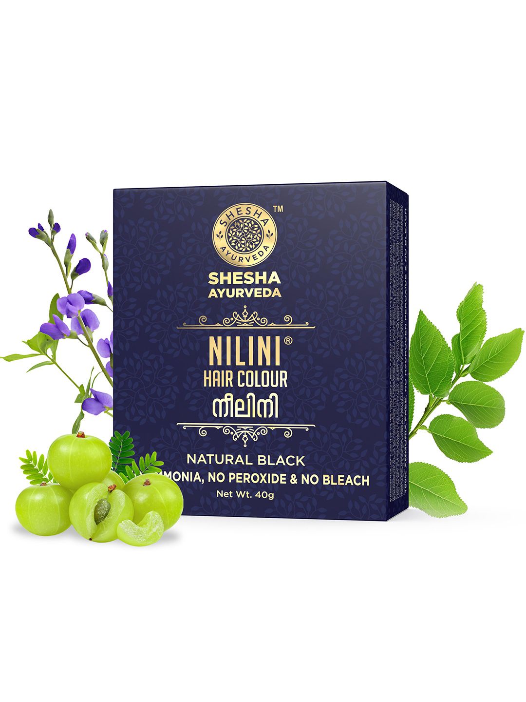 SHESHA AYURVEDA Nilini Miraculous Hair Colour Kit 40g - Natural Black