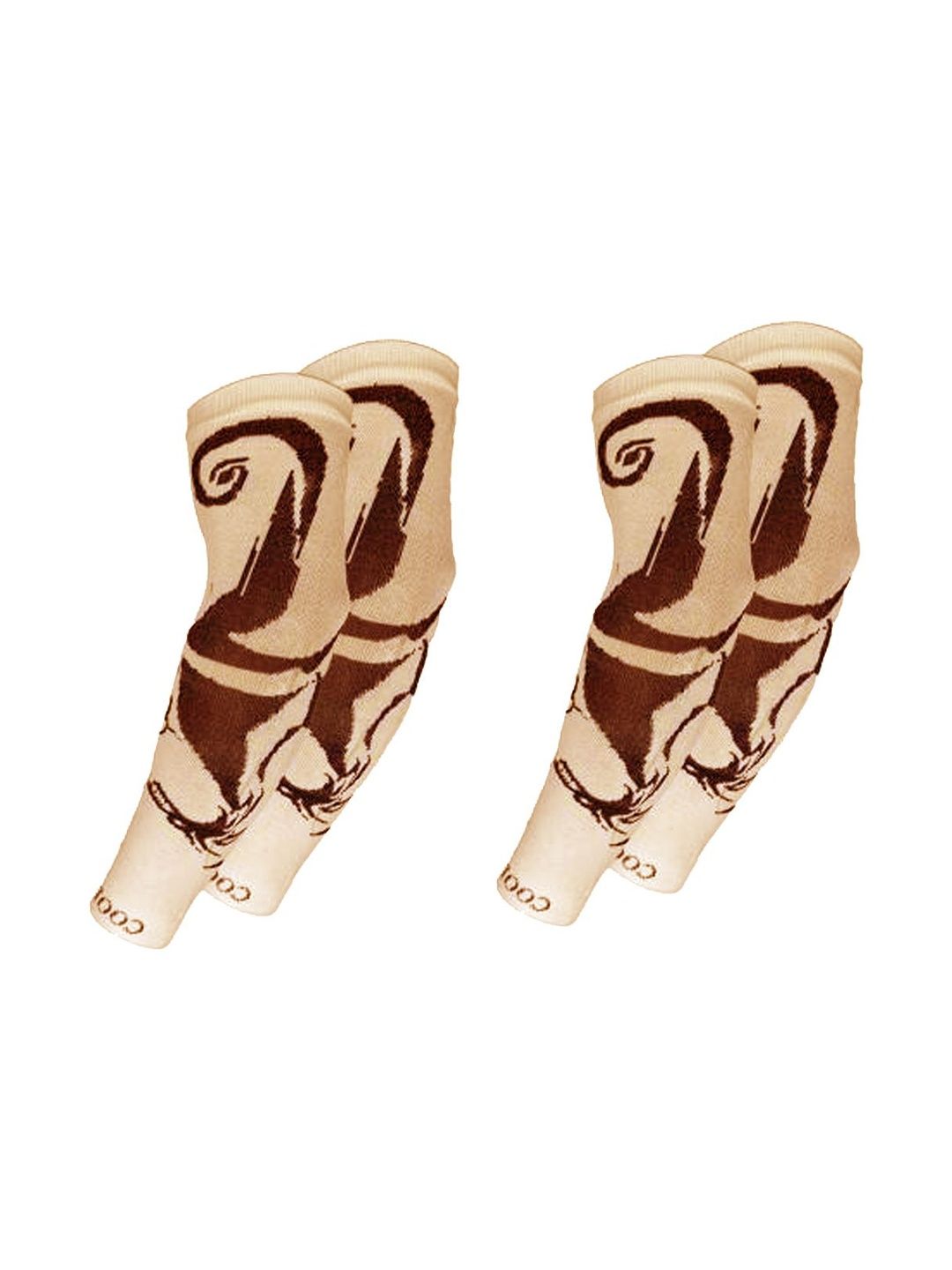Navkar Crafts Men Patterned Fingerless Gloves