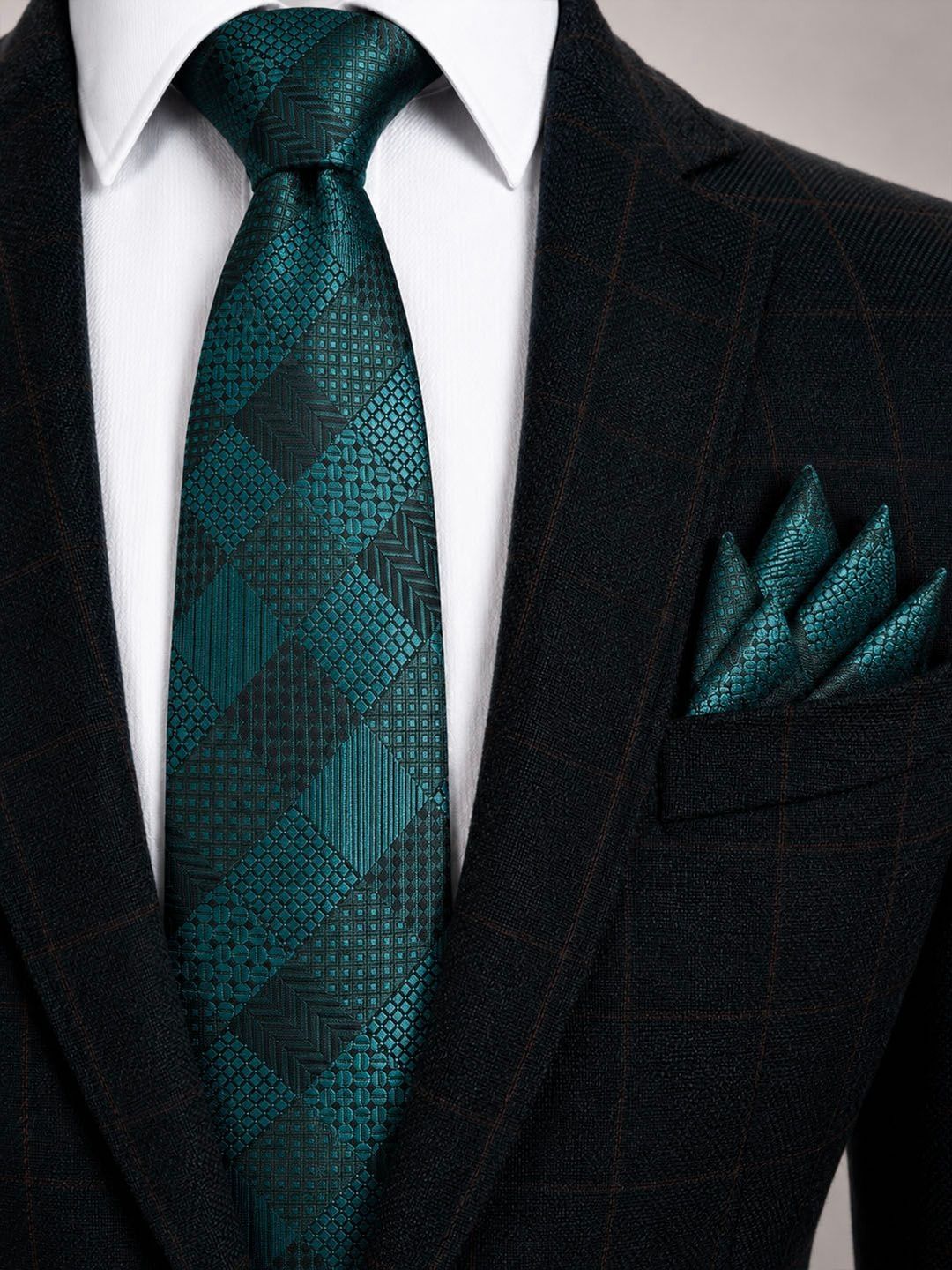 Cazzano Men Checked Broad Tie
