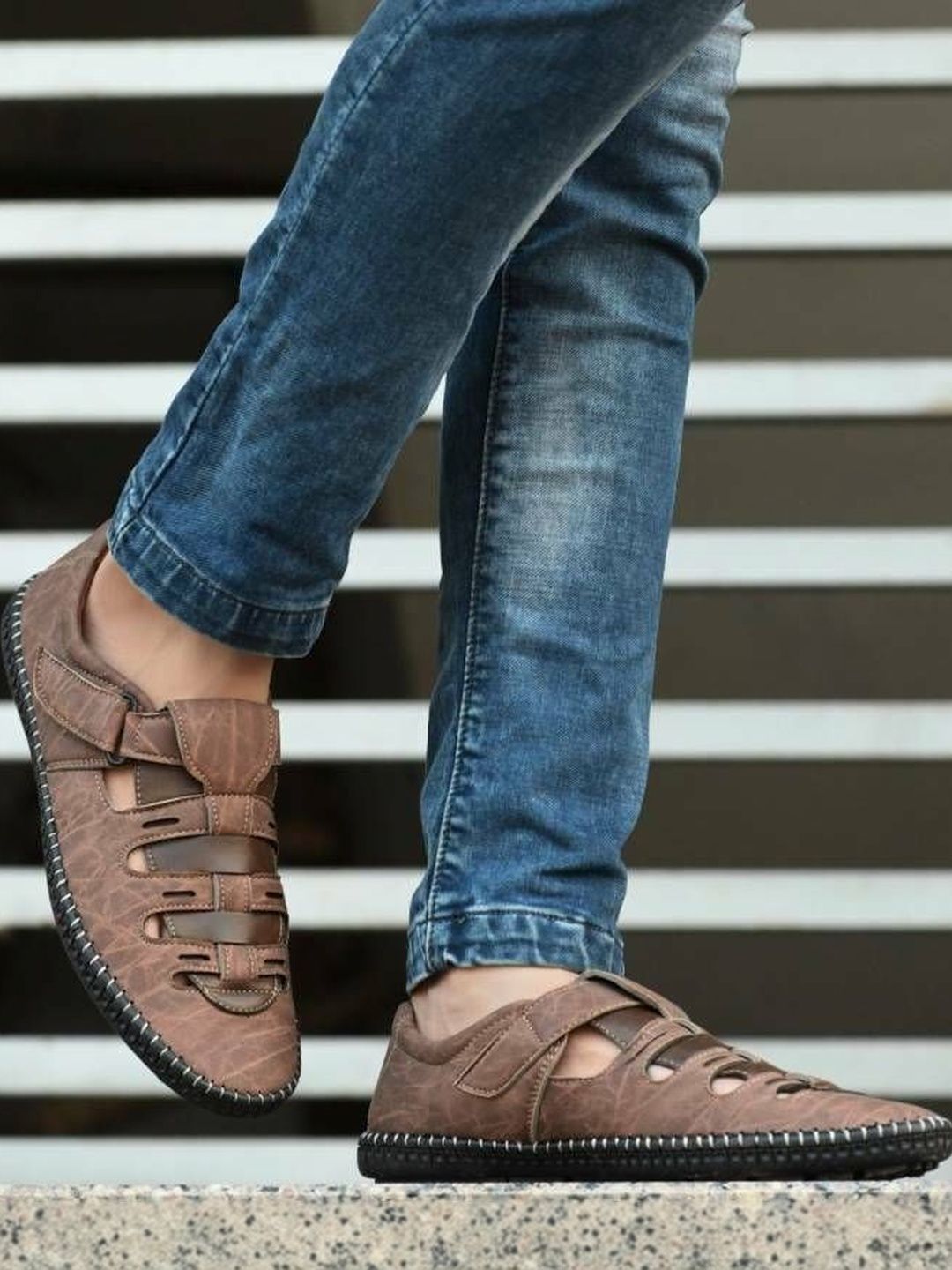 LORENCE FASHION HUB Men Shoe-Style Sandals