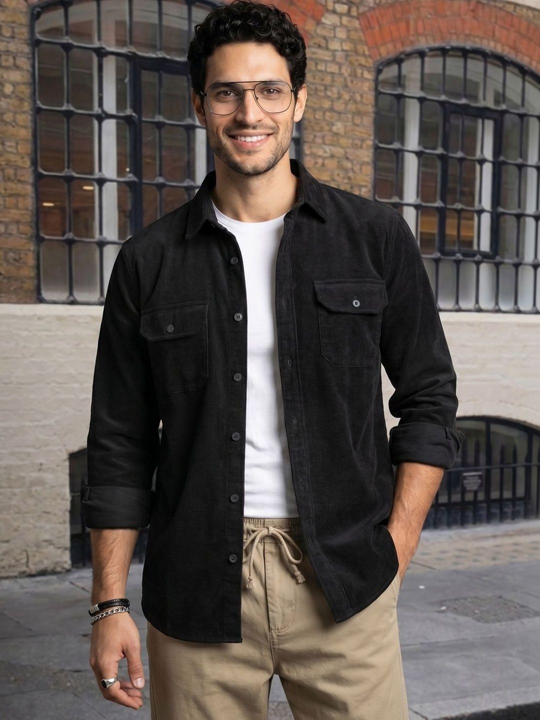 Urbano Fashion Men Checked Casual Shirt