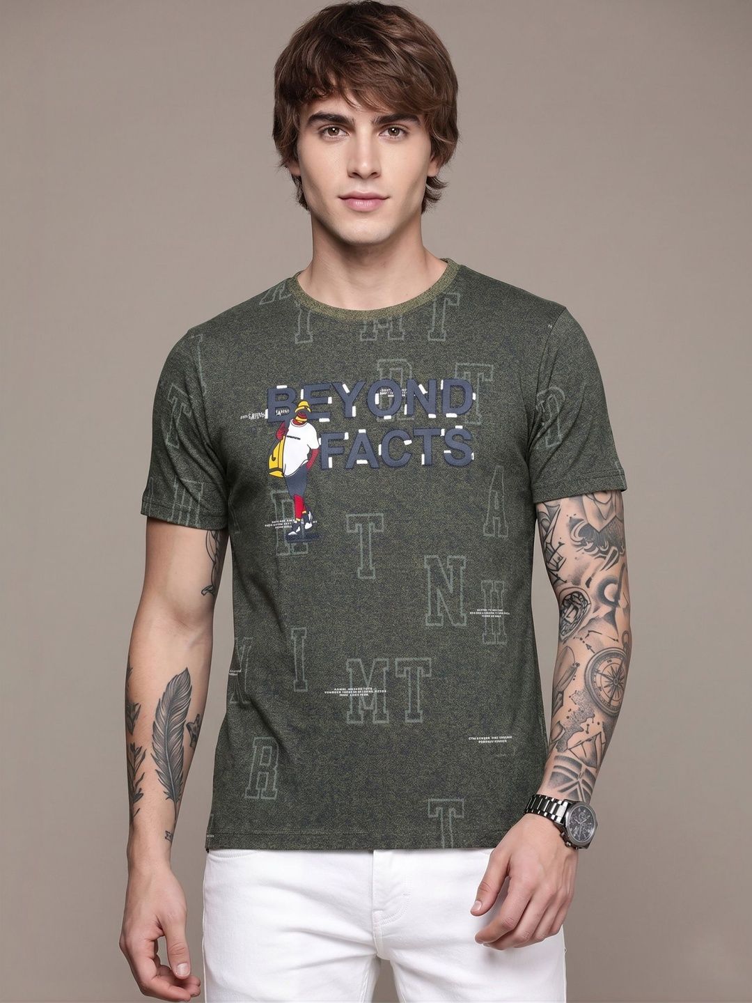 SANDPIPER Men Typography Printed T-shirt