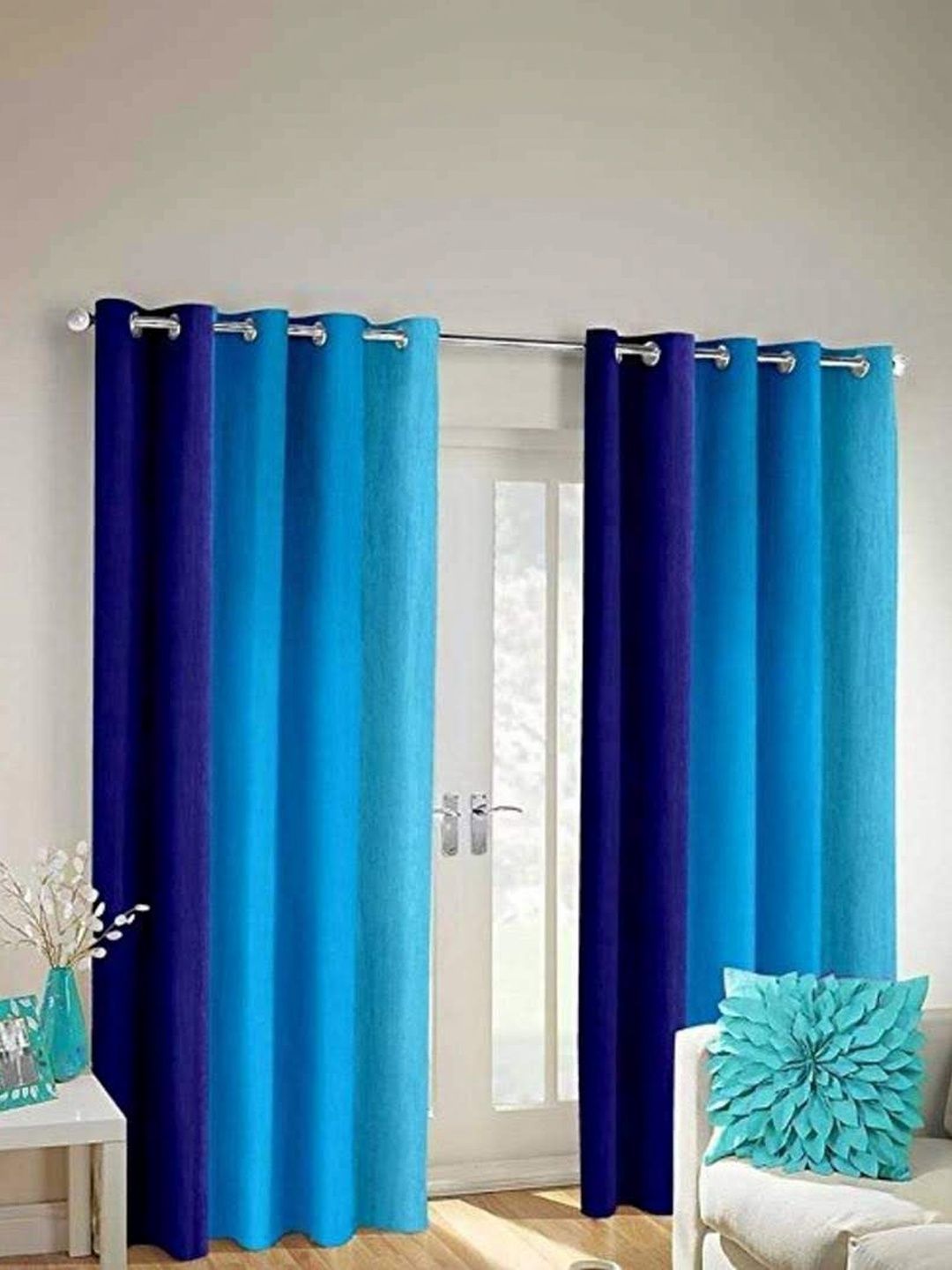 SAI ARPAN Multicoloured Colourblocked Curtains and Sheers