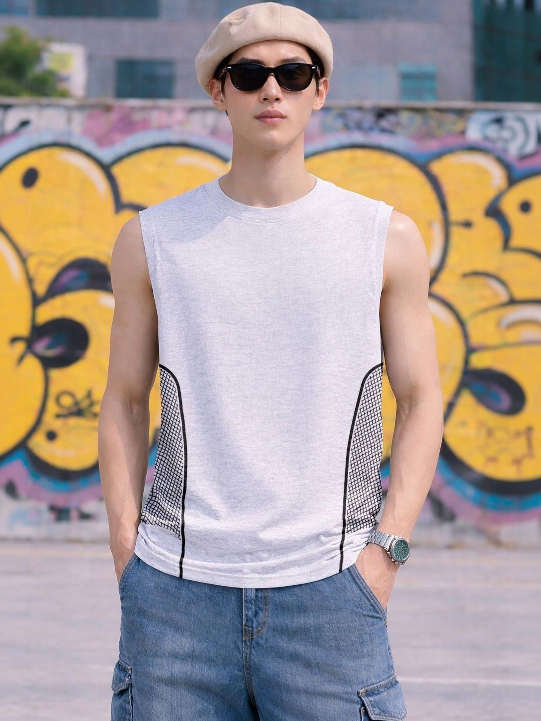 FTX Colourblocked Cotton Tank