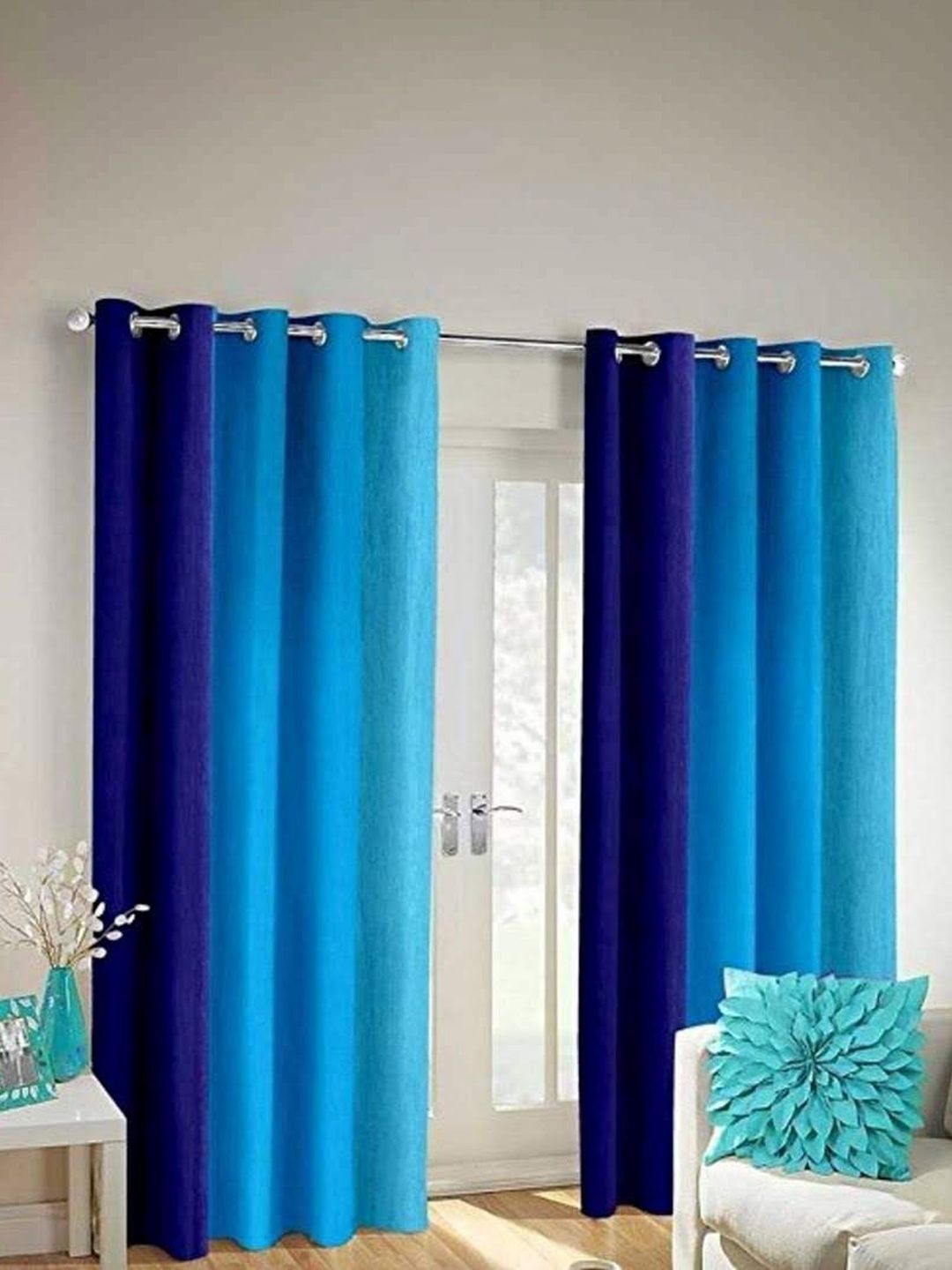SAI ARPAN Multicoloured Colourblocked Curtains and Sheers