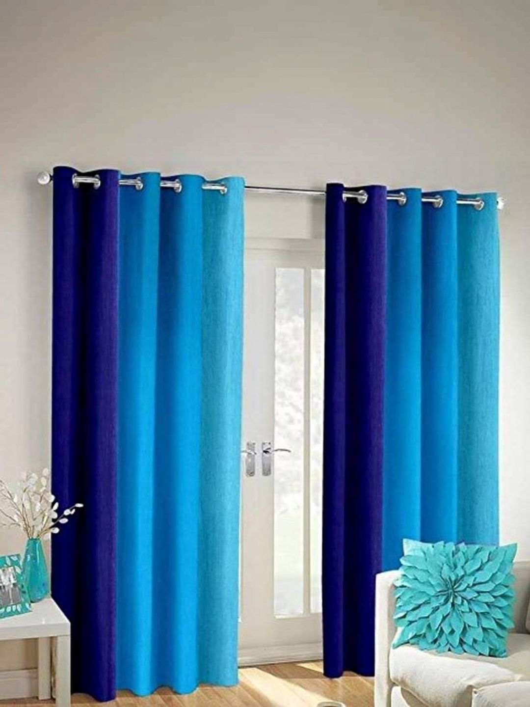 SAI ARPAN Multicoloured Colourblocked Curtains and Sheers
