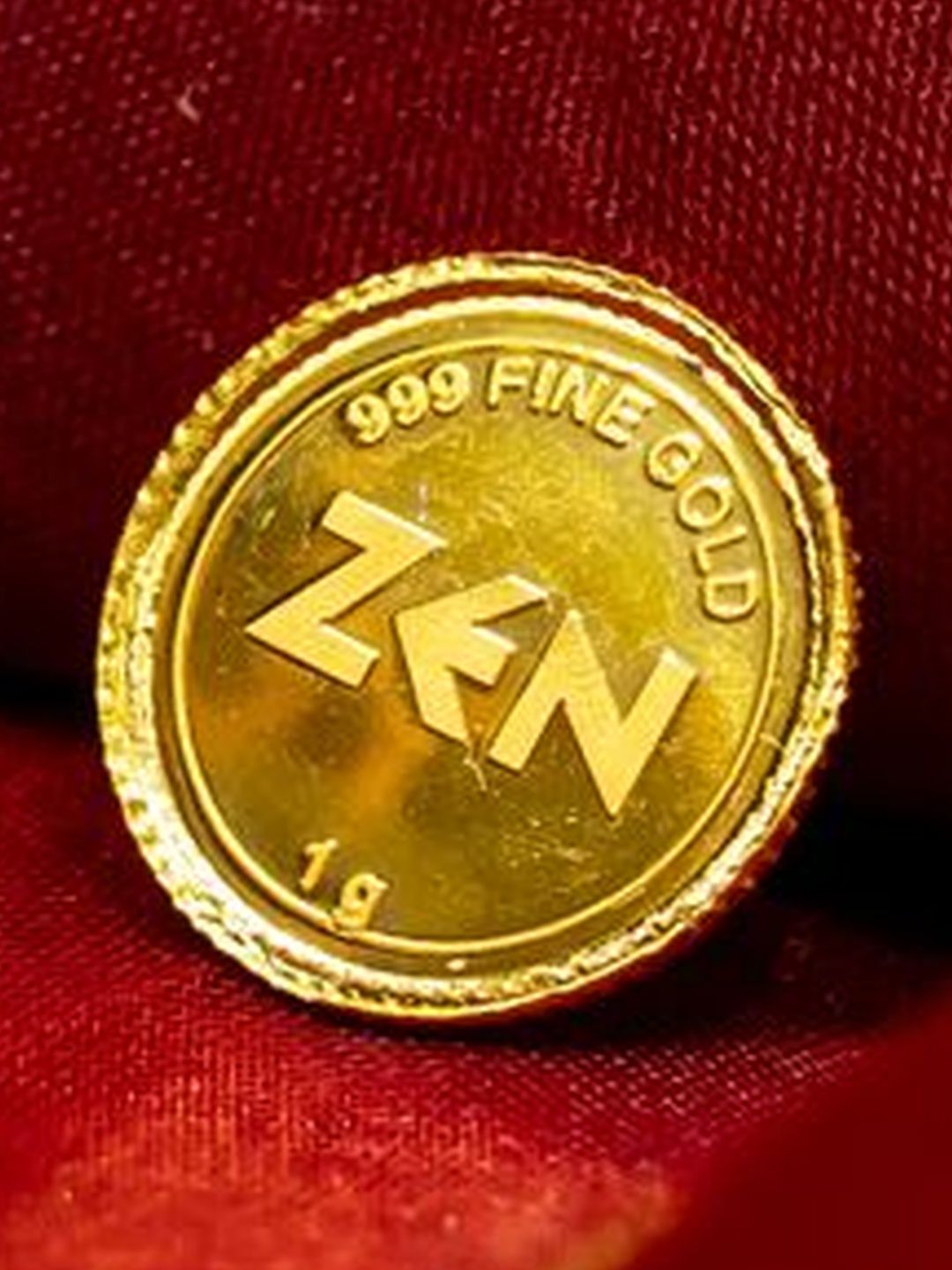 Zen Diamond India 24 KT Gold Coin- 1 gm