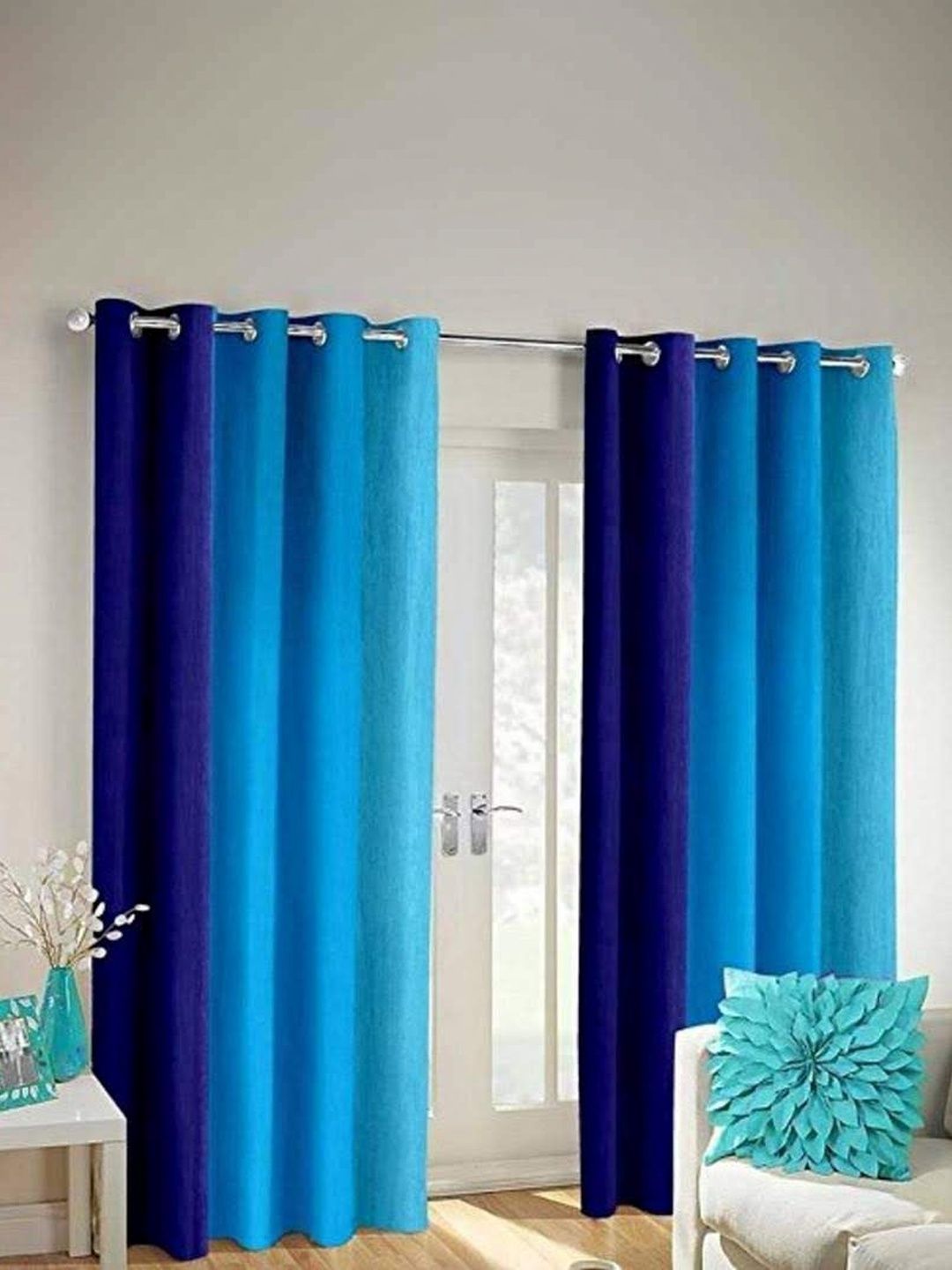 SAI ARPAN Multicoloured Colourblocked Curtains and Sheers