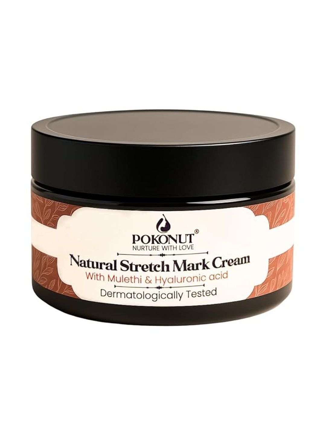 Pokonut Natural Stretch Mark Cream With Mulethi & Hyaluronic Acid - 50 g