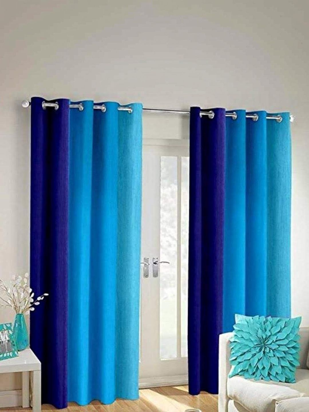 SAI ARPAN Multicoloured Colourblocked Curtains and Sheers