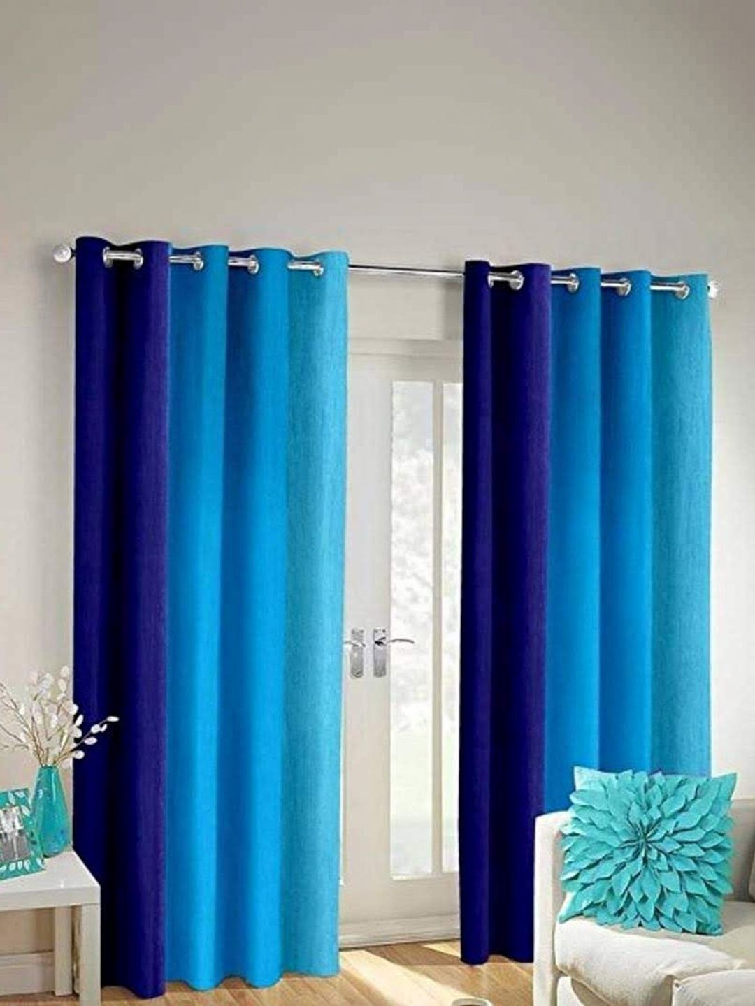SAI ARPAN Multicoloured Colourblocked Curtains and Sheers