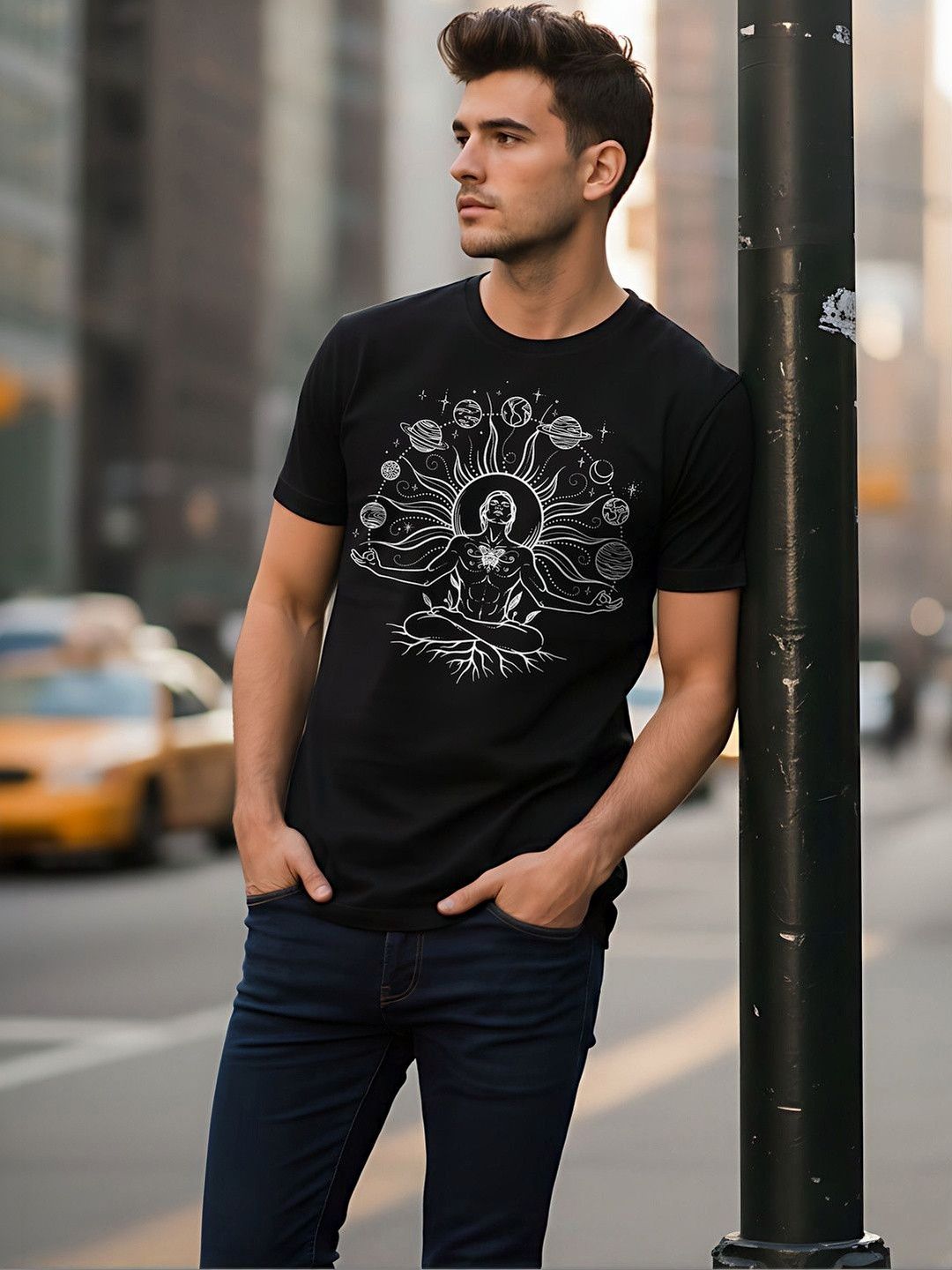 SYMBLANCE Men Printed T-shirt