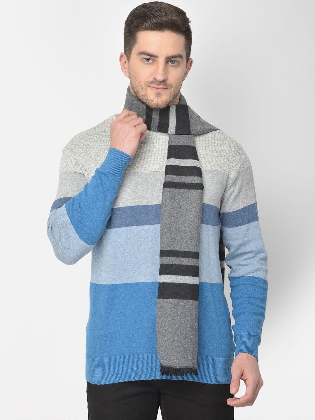 Cazzano Men Checked Scarf