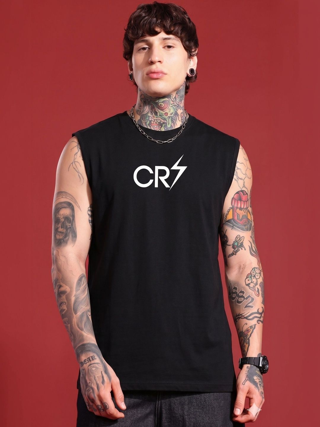 RHINO CULT Men Cristiano Ronaldo Printed T-shirt