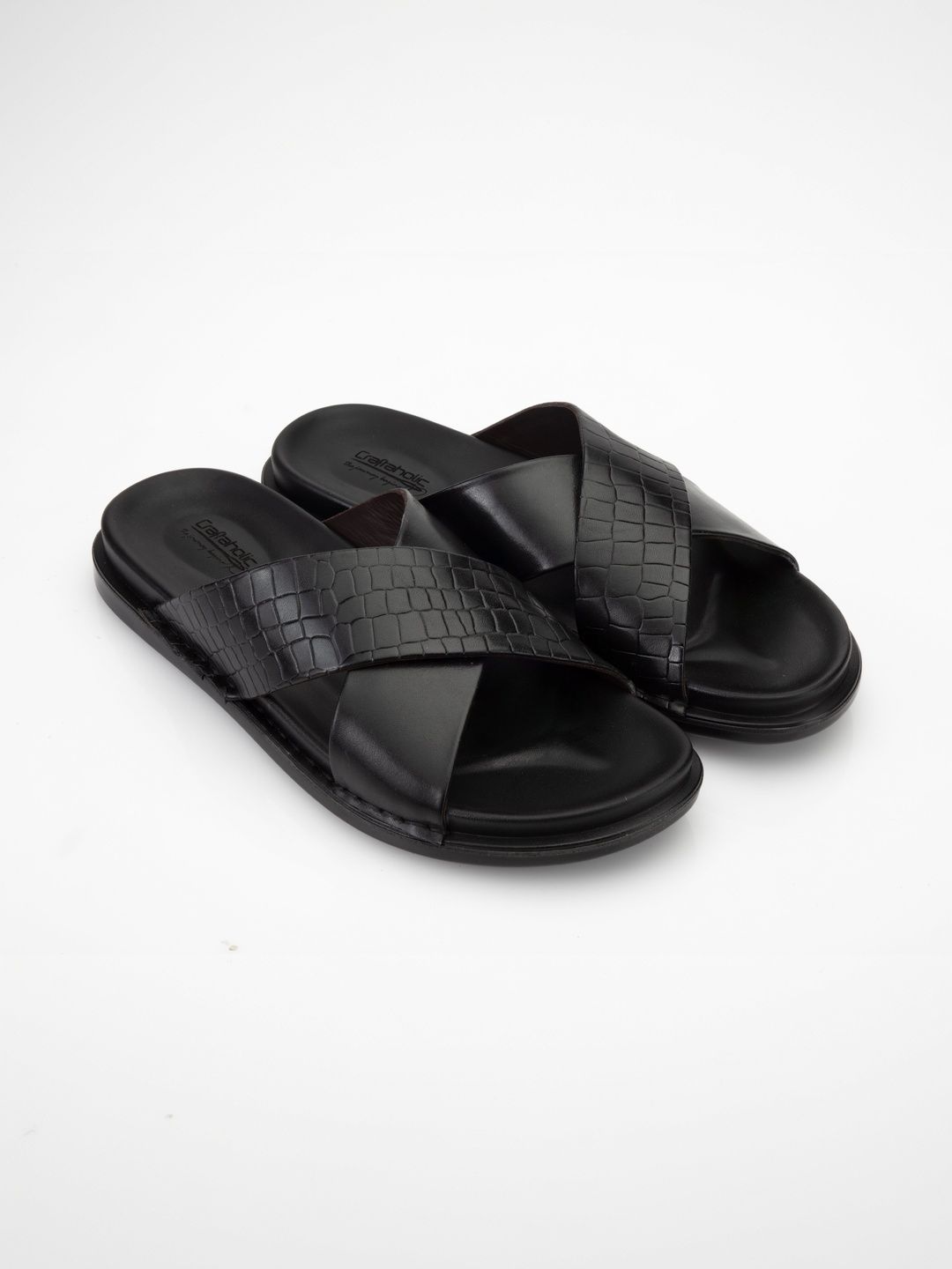CRAFTAHOLIC Men Embellished Sliders