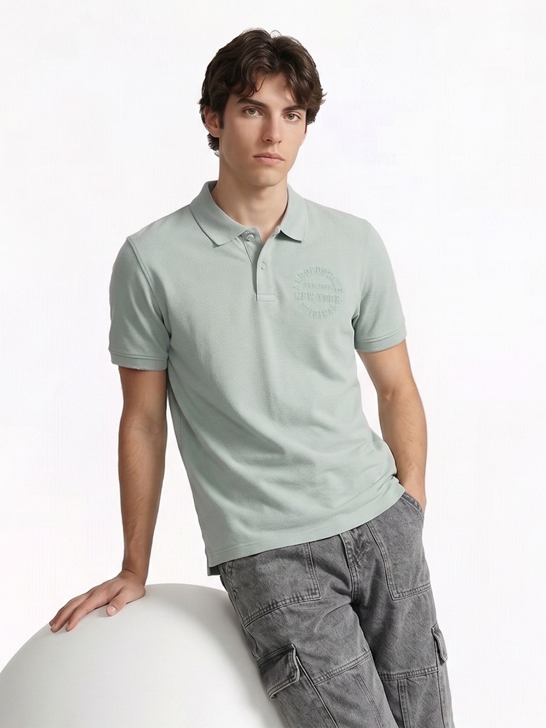 Aeropostale Areopostale Polo Collar Pure Cotton T-shirt