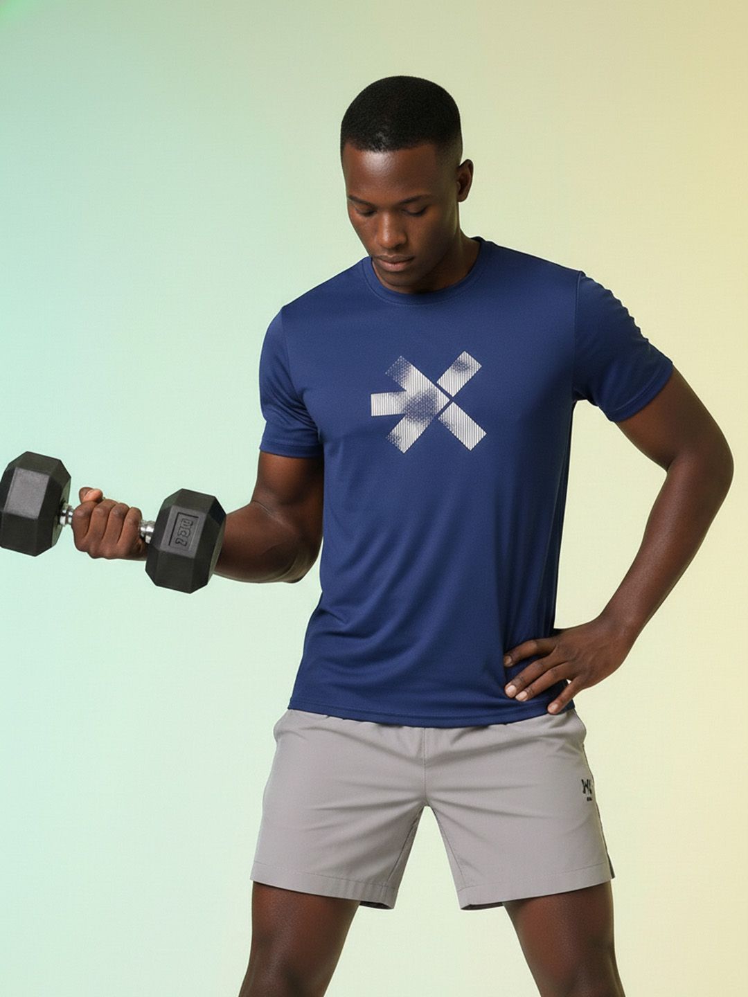 HRX by Hrithik Roshan Printed Rapid-Dry Training T-shirt