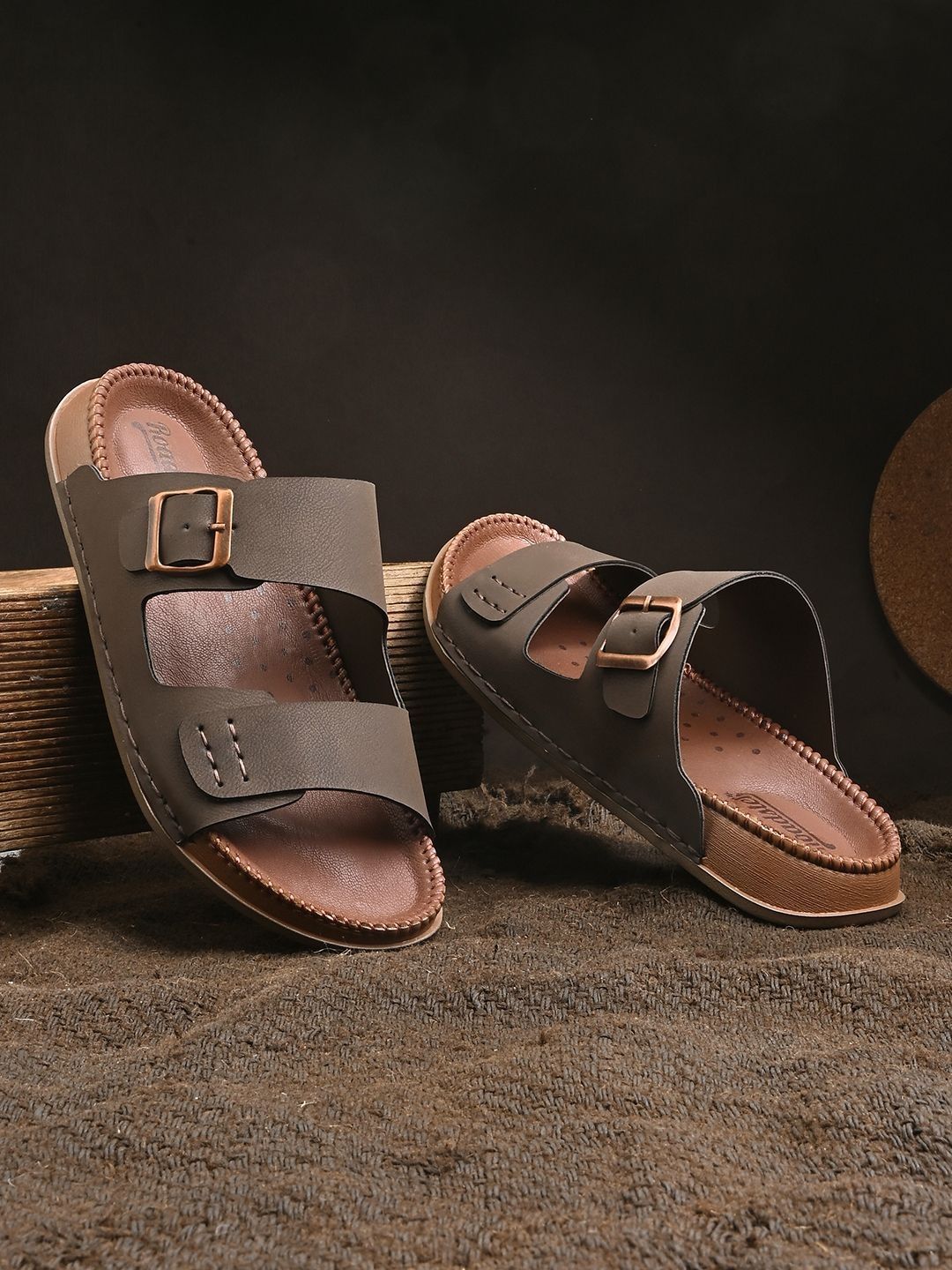 The Roadster Lifestyle Co Men Slip-On Comfort Sandals