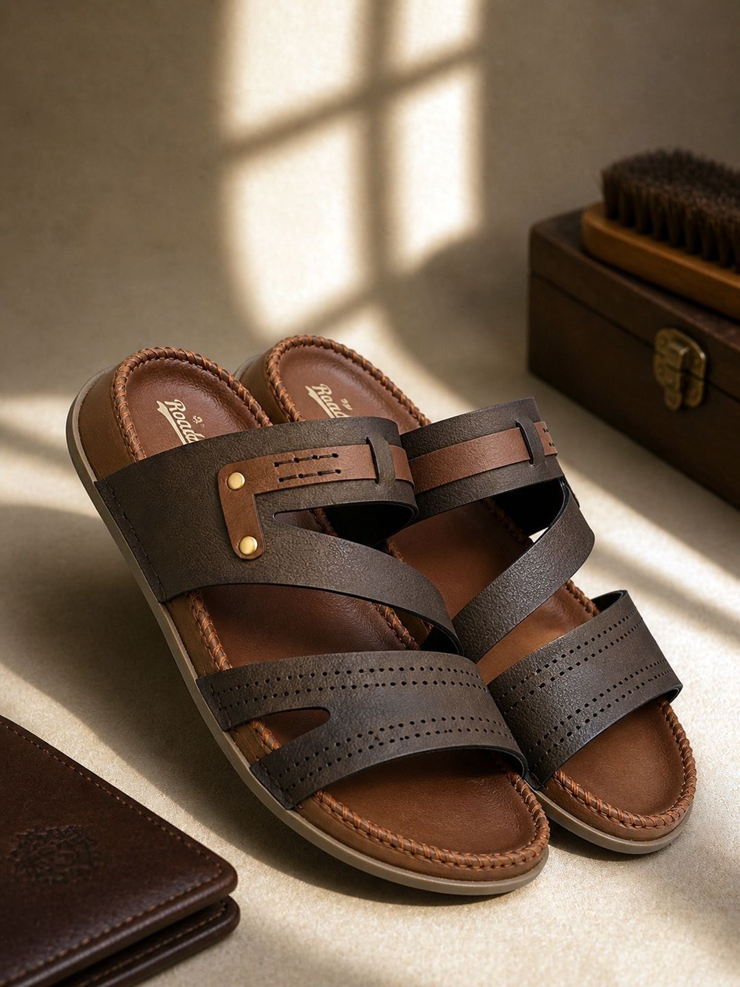 The Roadster Lifestyle Co Men Slip-On Comfort Sandals
