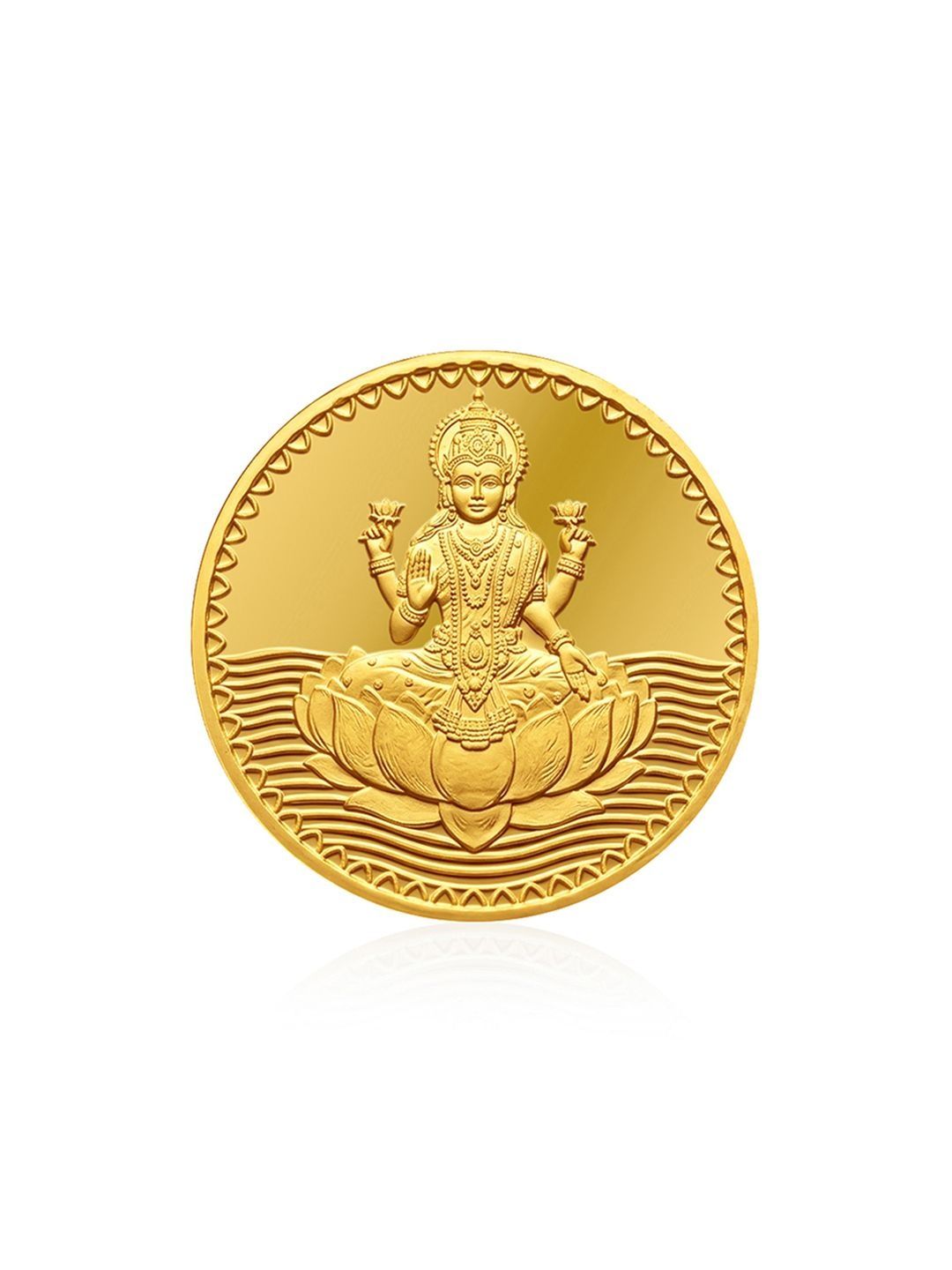 PMJ Jewels Goddess Lakshmi 22KT (916) Gold Coin - 1 g