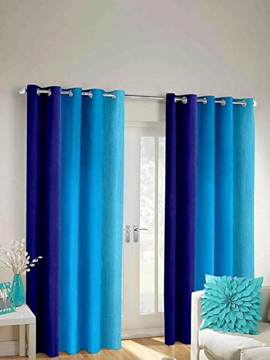 SAI ARPAN Multicoloured Colourblocked Curtains and Sheers