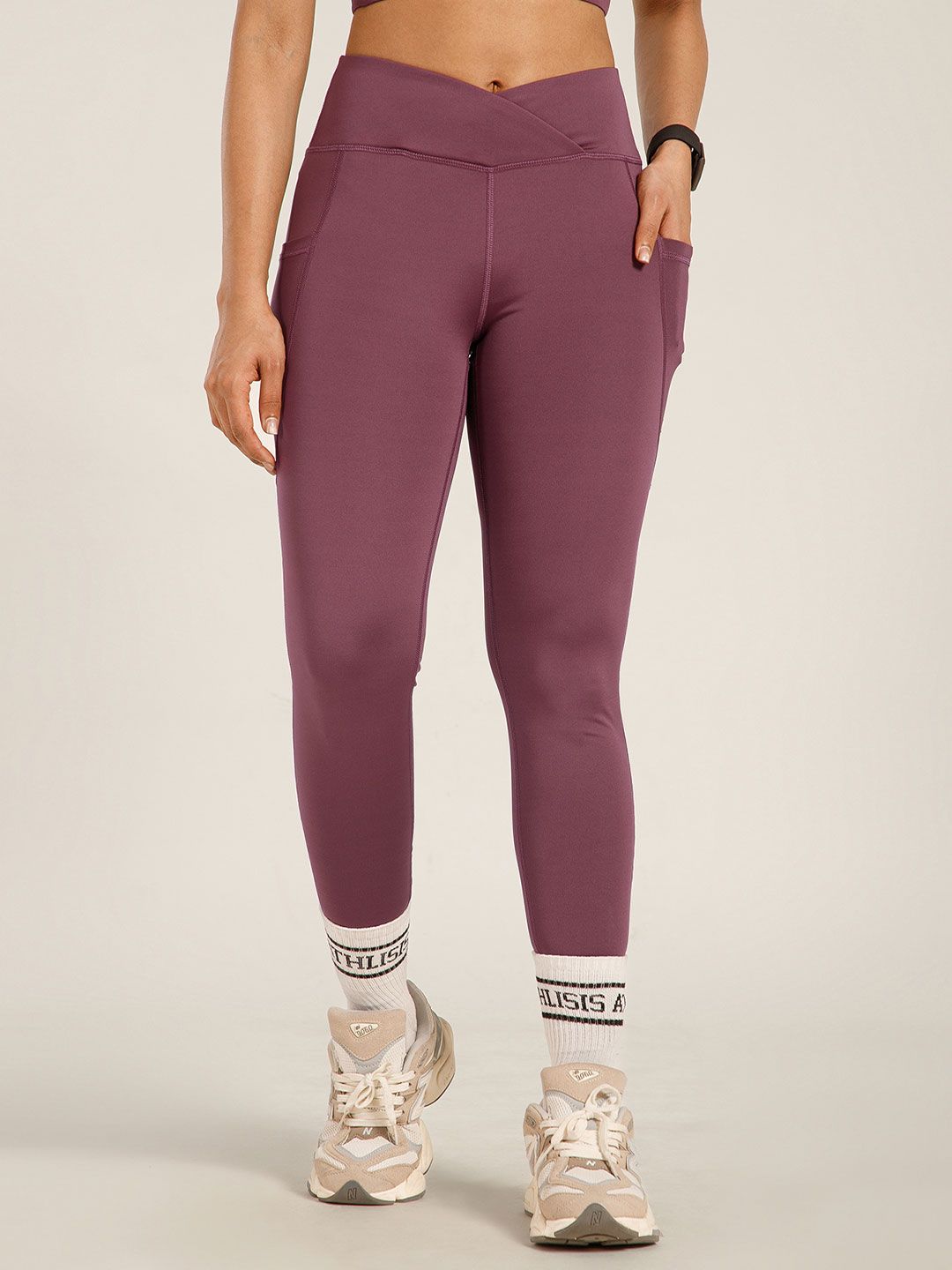 ATHLISIS ATHLISIS Women Slim-Fit Ankle-Length Gym Tights