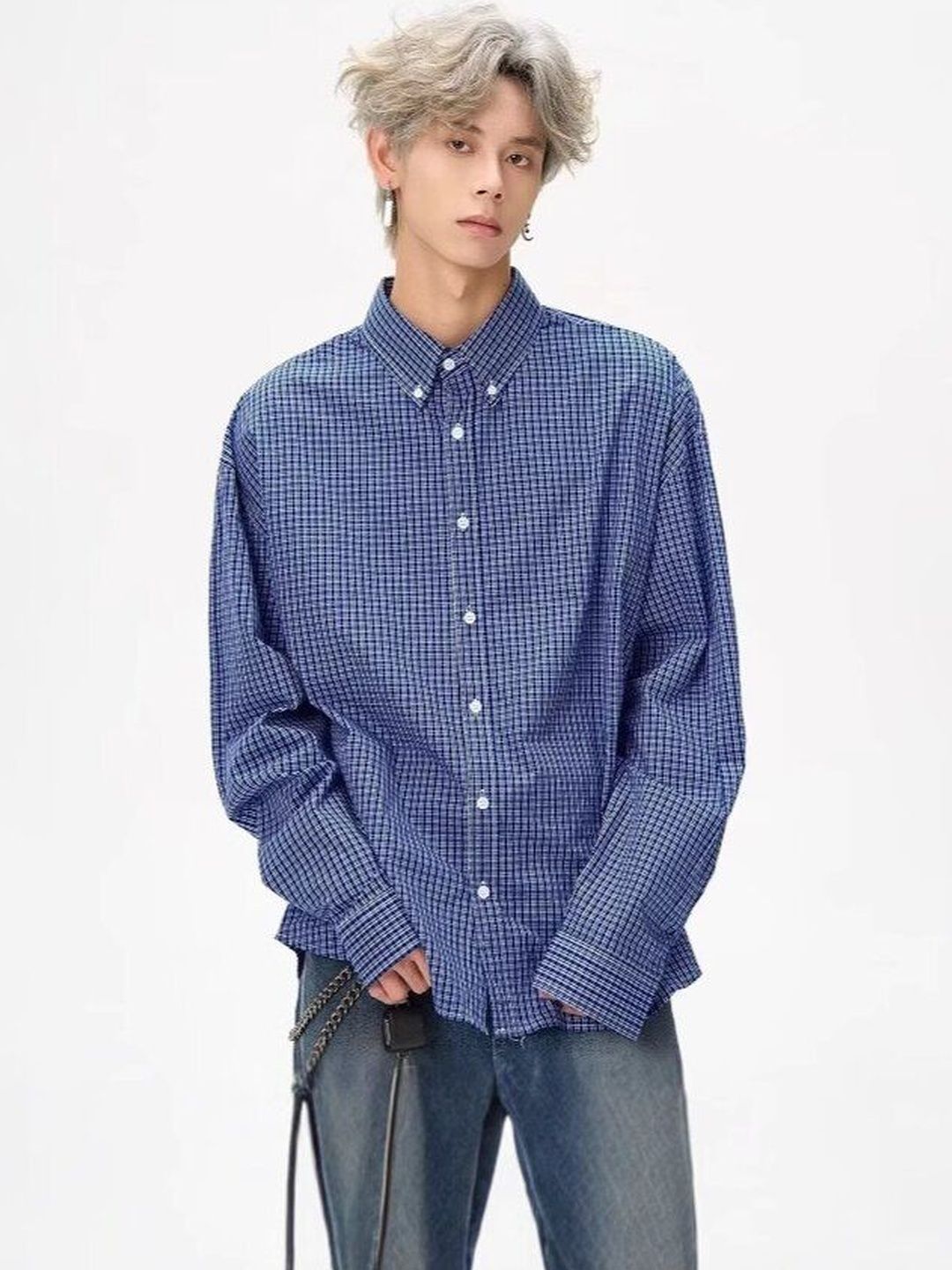 HERE&NOW Men Windowpane Checks Checked Casual Shirt