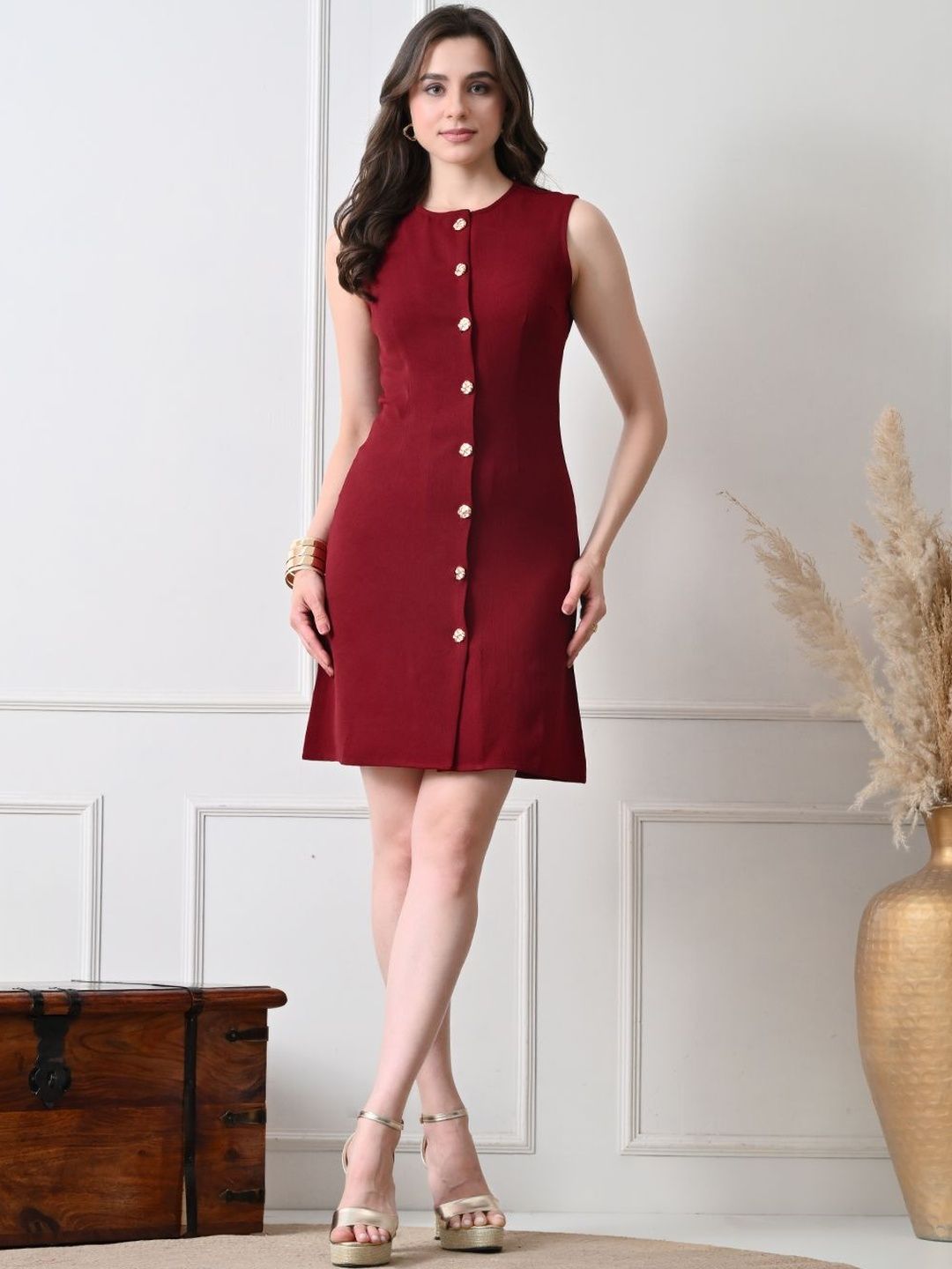 Maroon Dresses - Buy Maroon Dress Online for Women & Girls in India at  Myntra