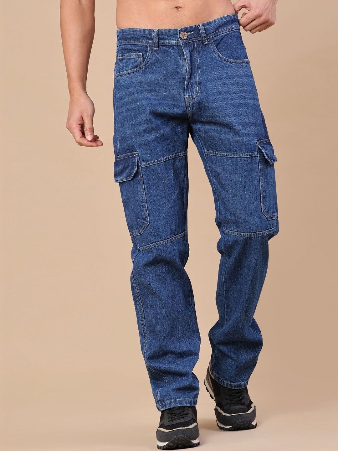 V-Mart Men Regular Fit Mid-Rise Stretchable Jeans