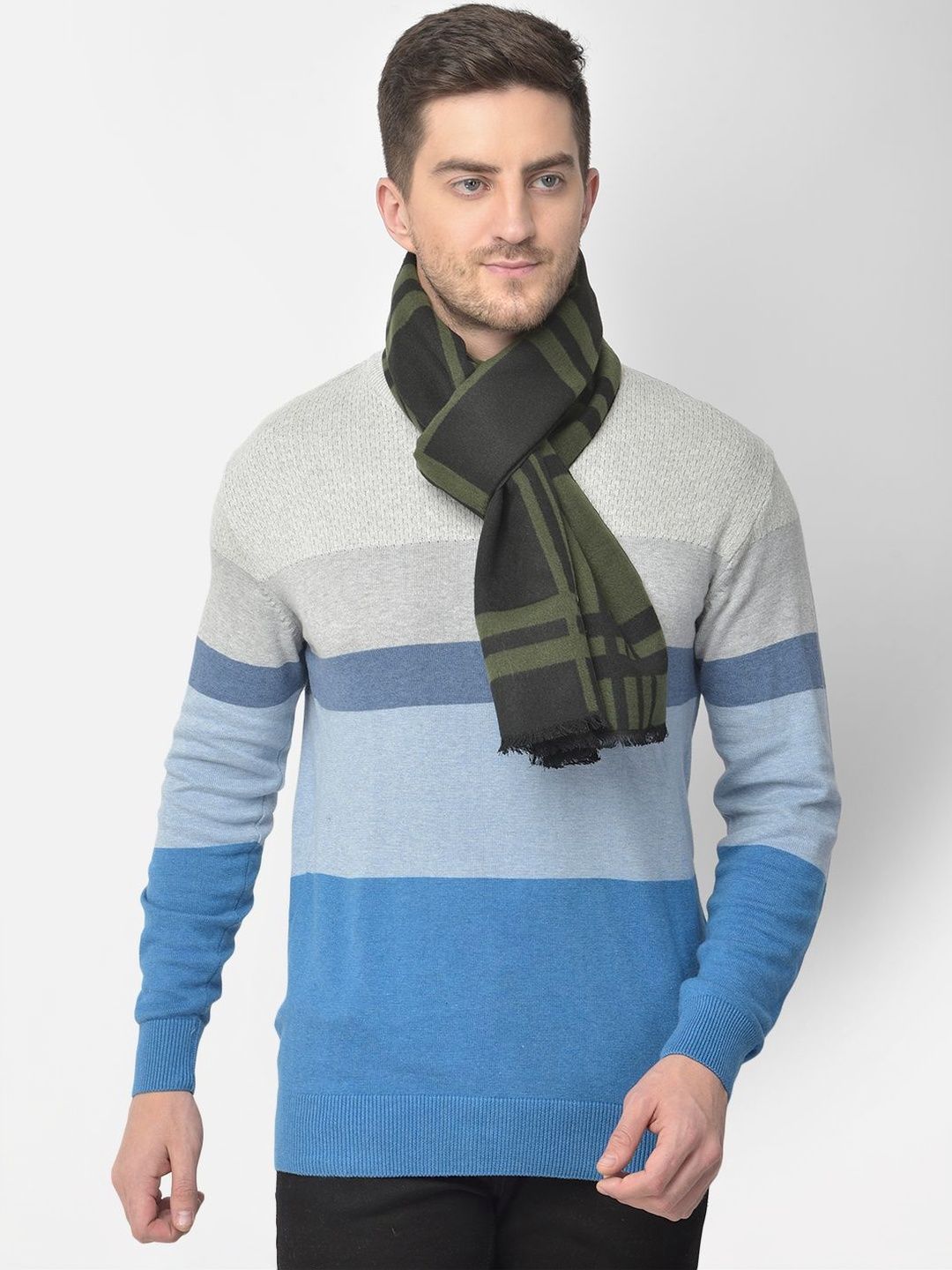 Cazzano Men Checked Scarf