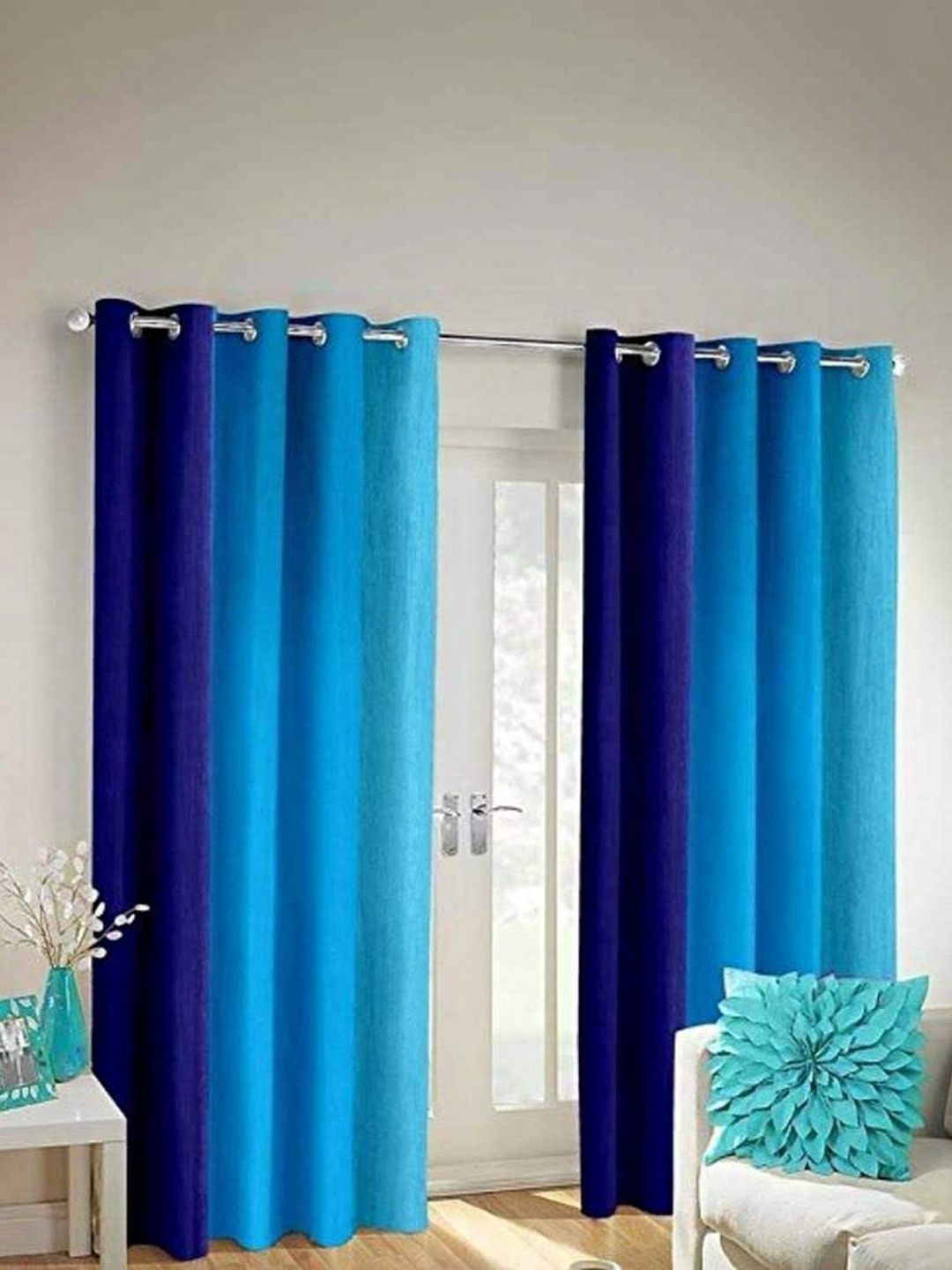 SAI ARPAN Multicoloured Colourblocked Curtains and Sheers