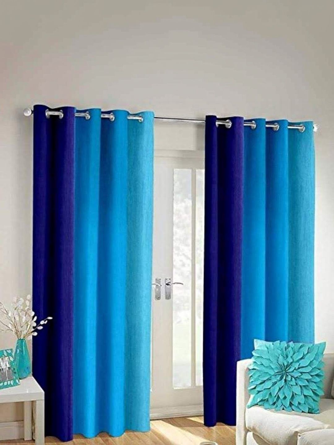 SAI ARPAN Multicoloured Colourblocked Curtains and Sheers