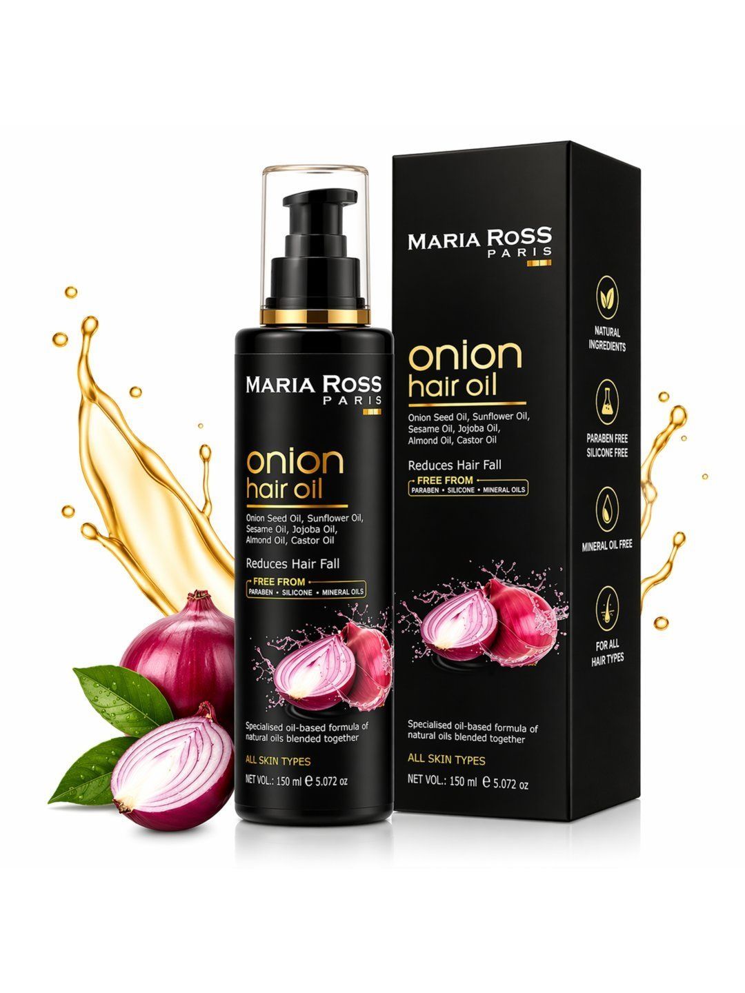 MARIA ROSS PARIS Onion Hair Oil - 150ml