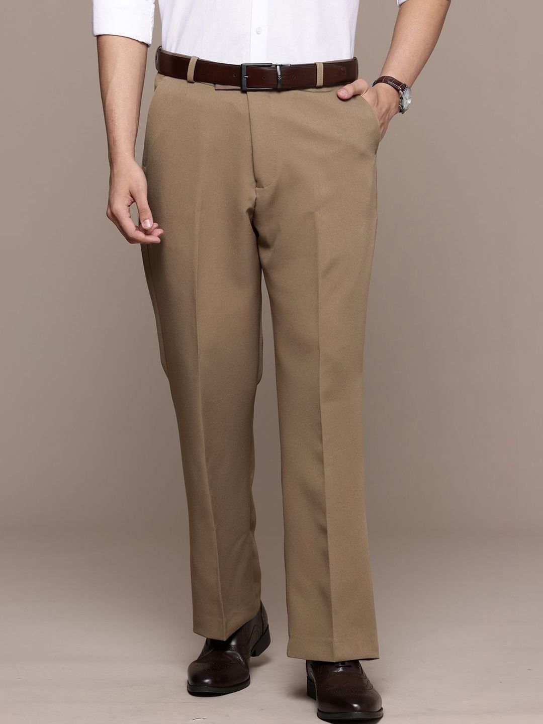 R.Code by The Roadster Life Co. Men Relaxed Trousers