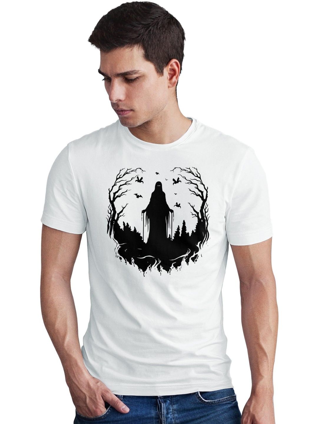 Seekbuylove Men Printed Bio Finish T-shirt