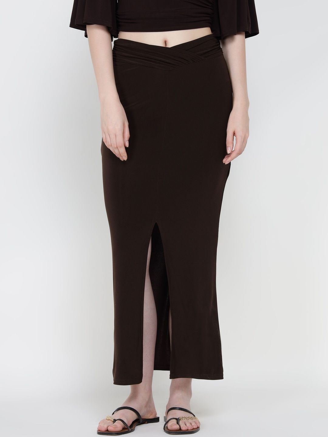 Women Maxi Straight Skirt COVER STORY Women Front Slit Maxi Straight Skirt