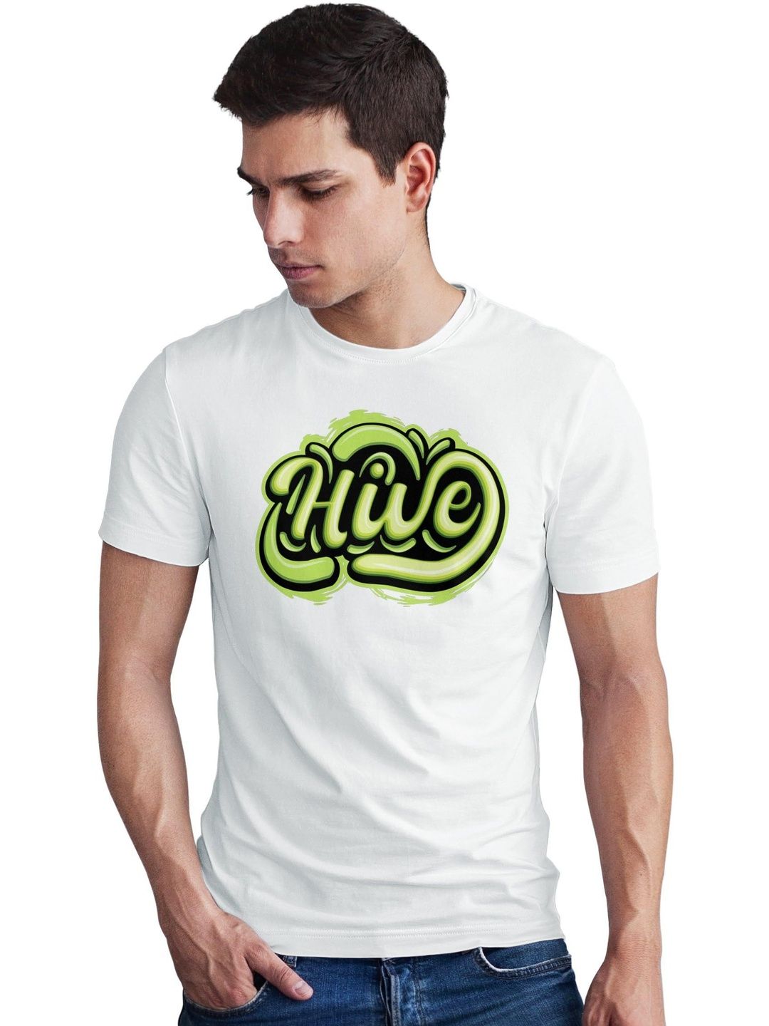 Seekbuylove Men Printed Bio Finish T-shirt