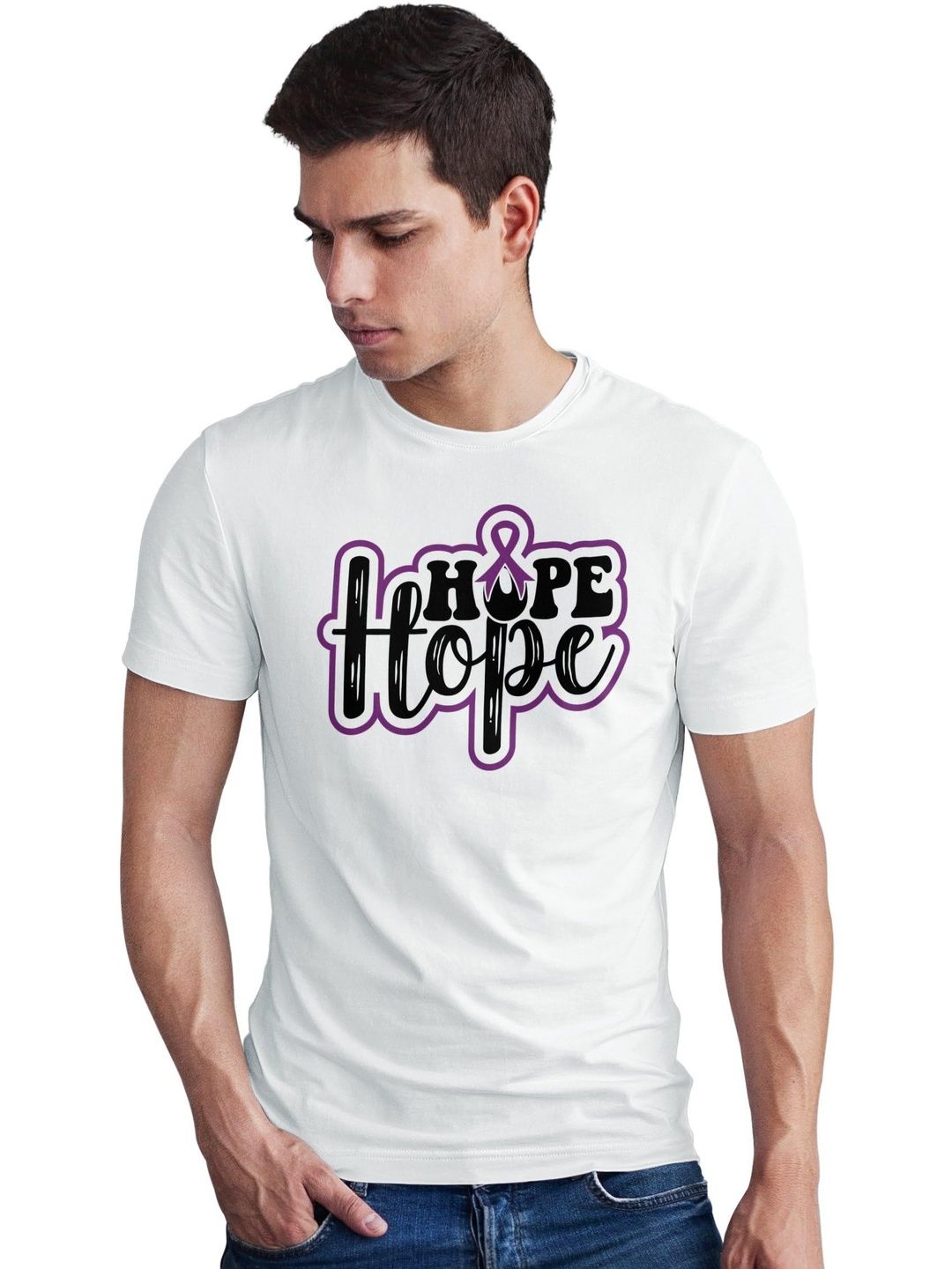 Seekbuylove Men Typography Printed Bio Finish T-shirt