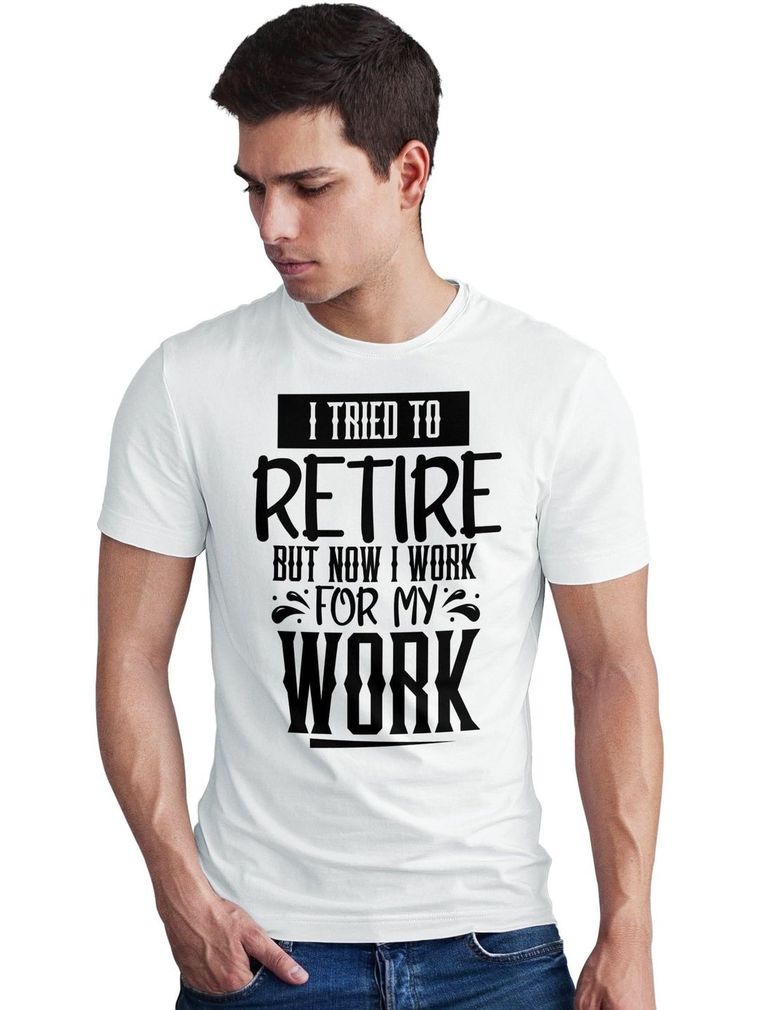 Seekbuylove Men Typography Printed Bio Finish Cotton T-shirt