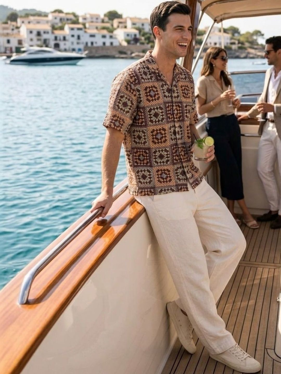SZN Men Classic Printed Casual Shirt