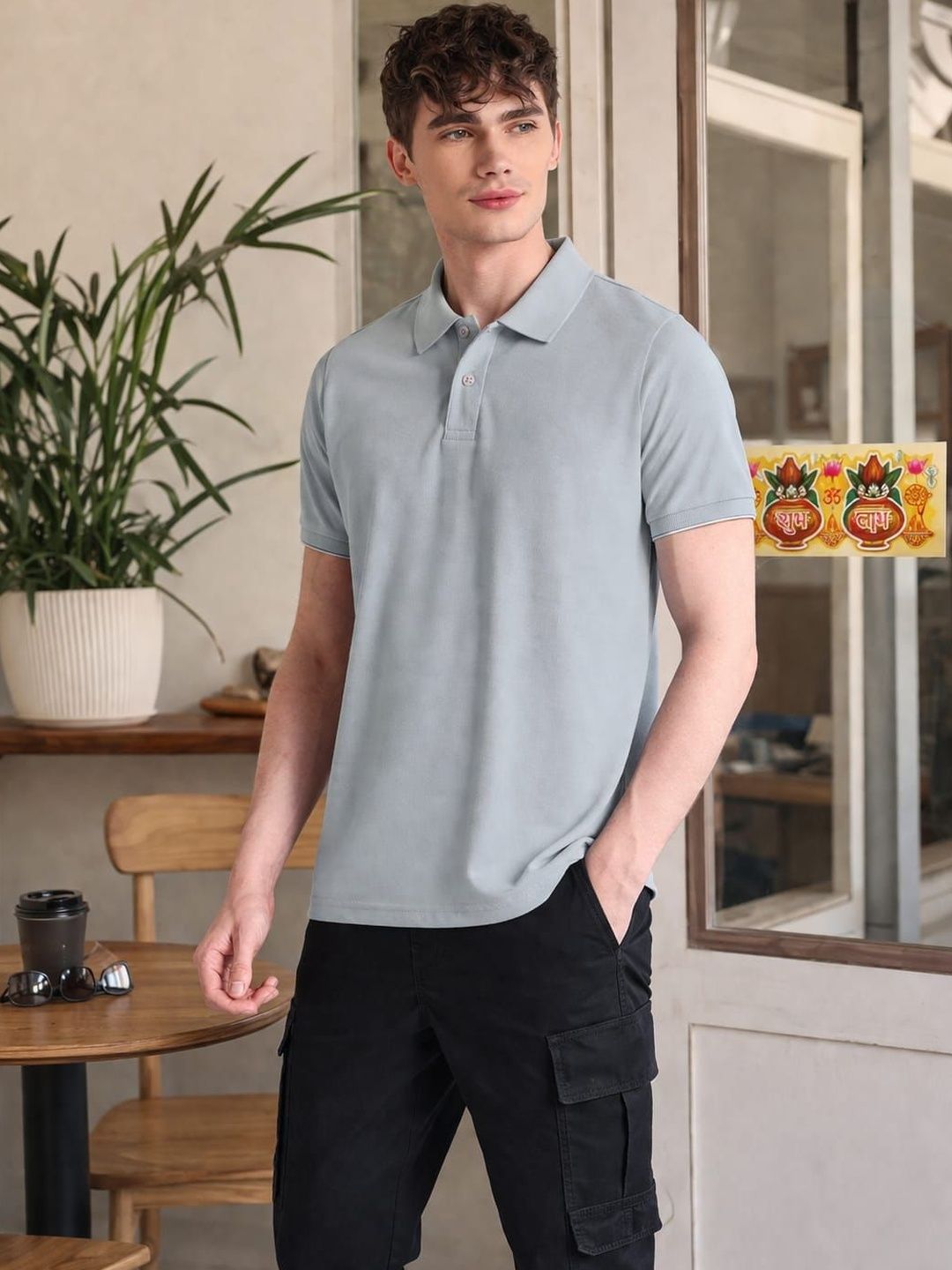 STYLEQUE Men Polo Collar T-shirt