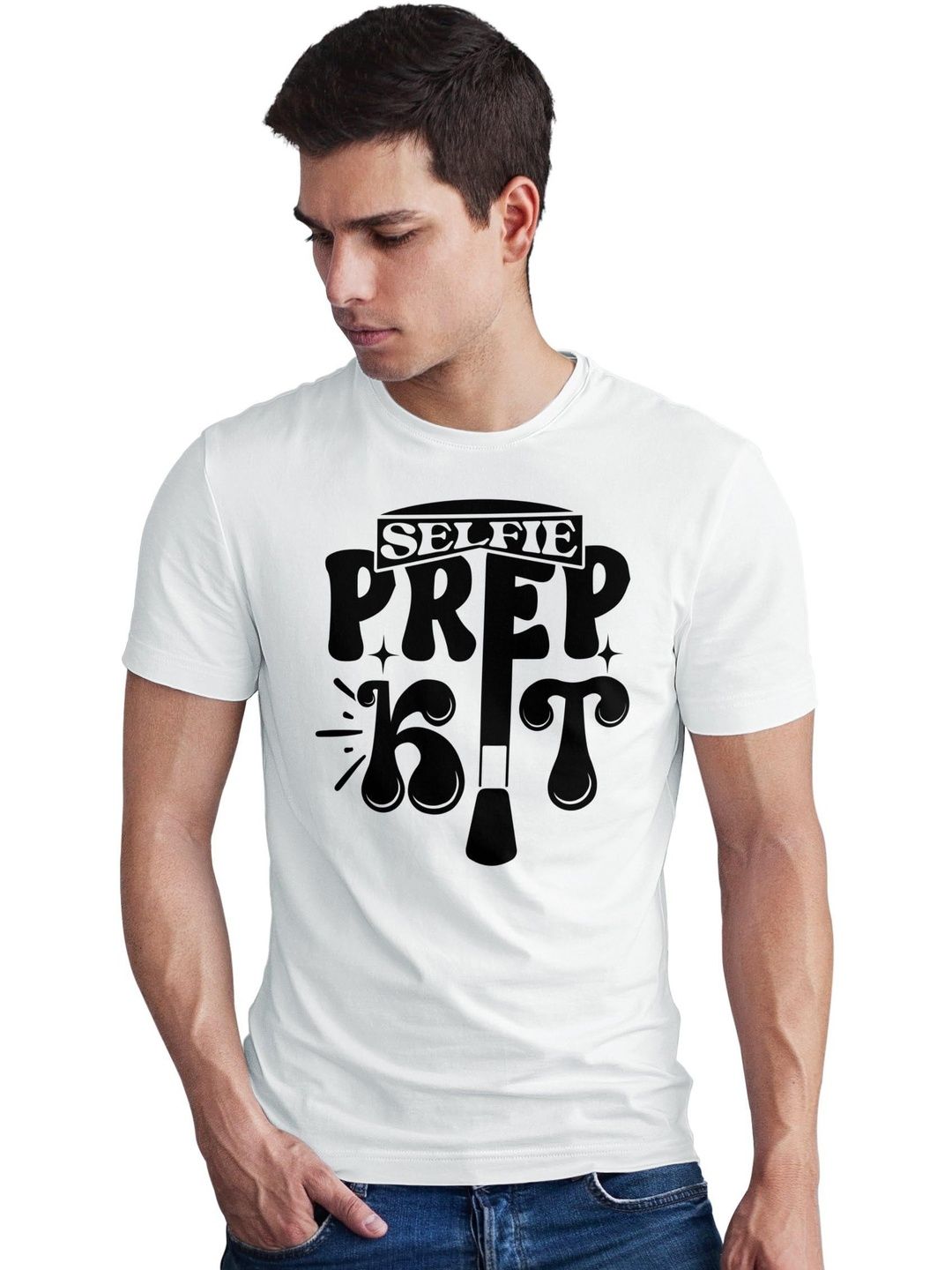 Seekbuylove Men Typography Printed Bio Finish T-shirt
