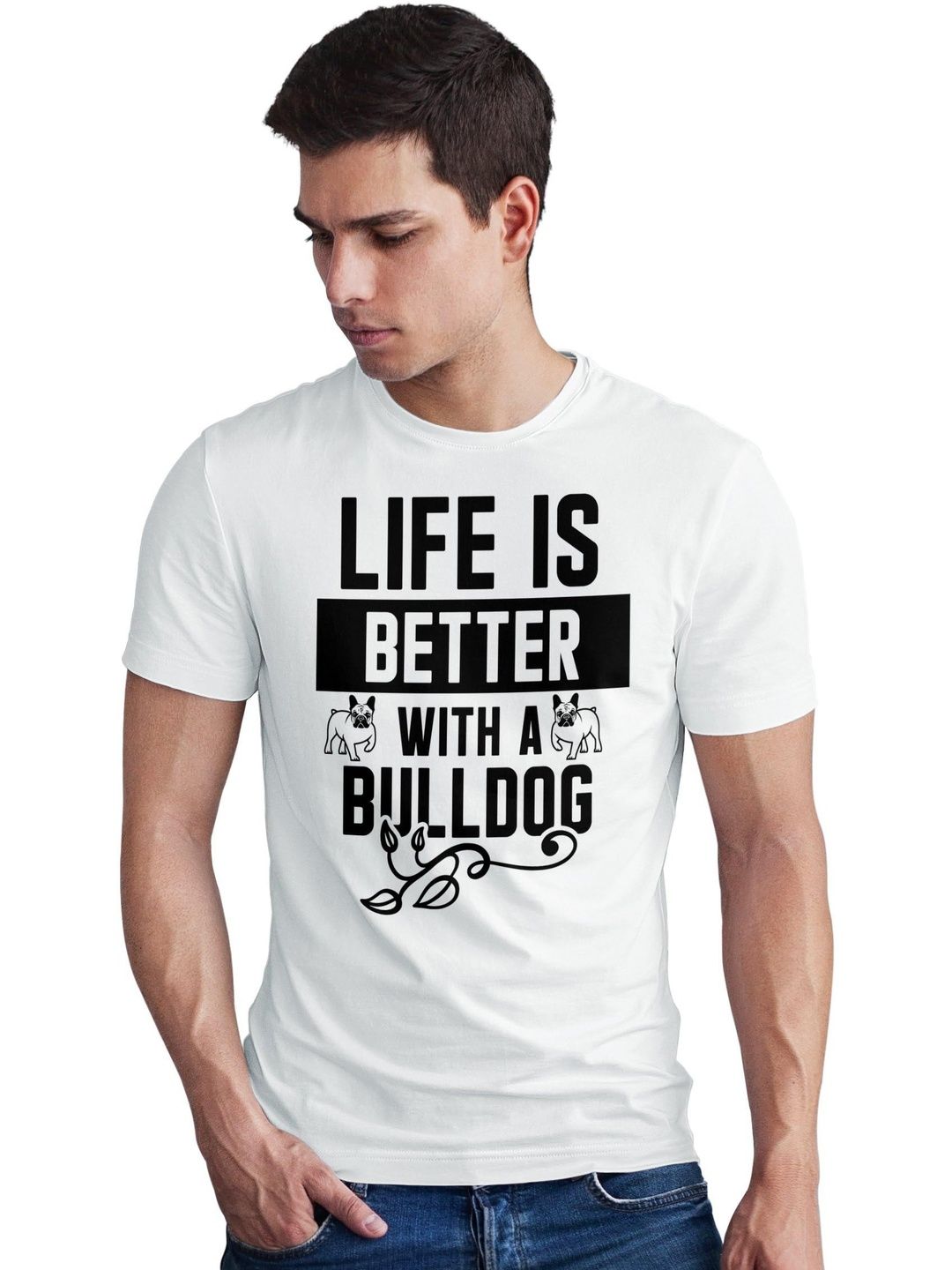 Seekbuylove Men Typography Printed Bio Finish T-shirt
