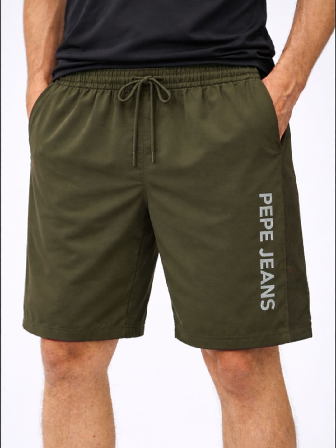 Men Typography Shorts Pepe Jeans Men Typography Shorts