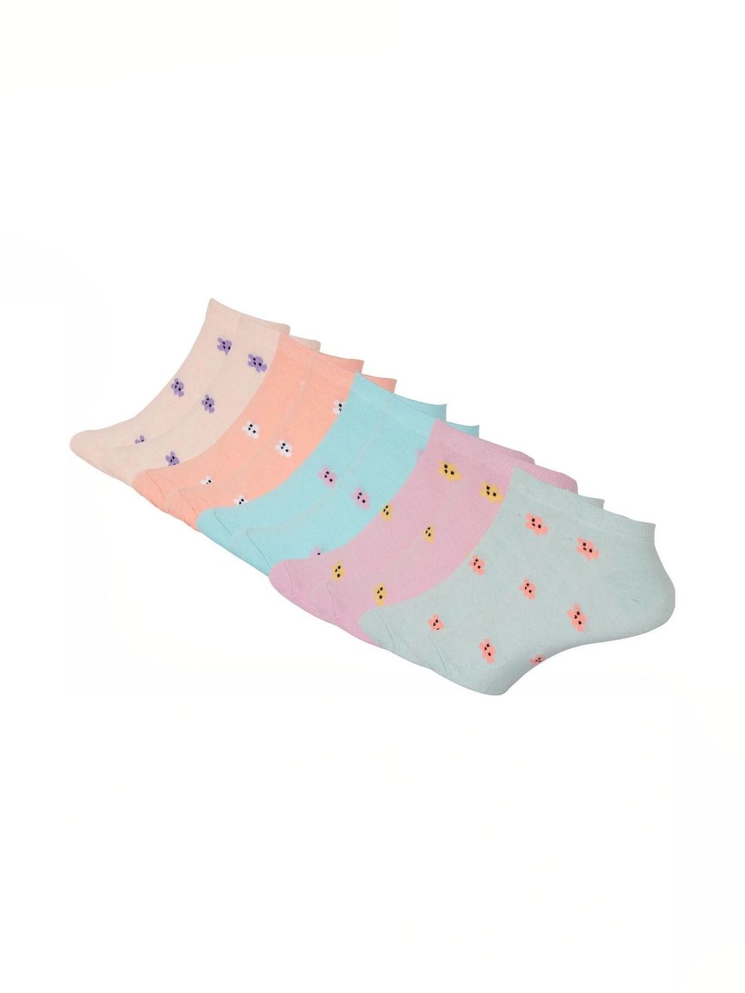 Blacktank Men Pack of 5 Cotton Patterned Ankle Length Socks